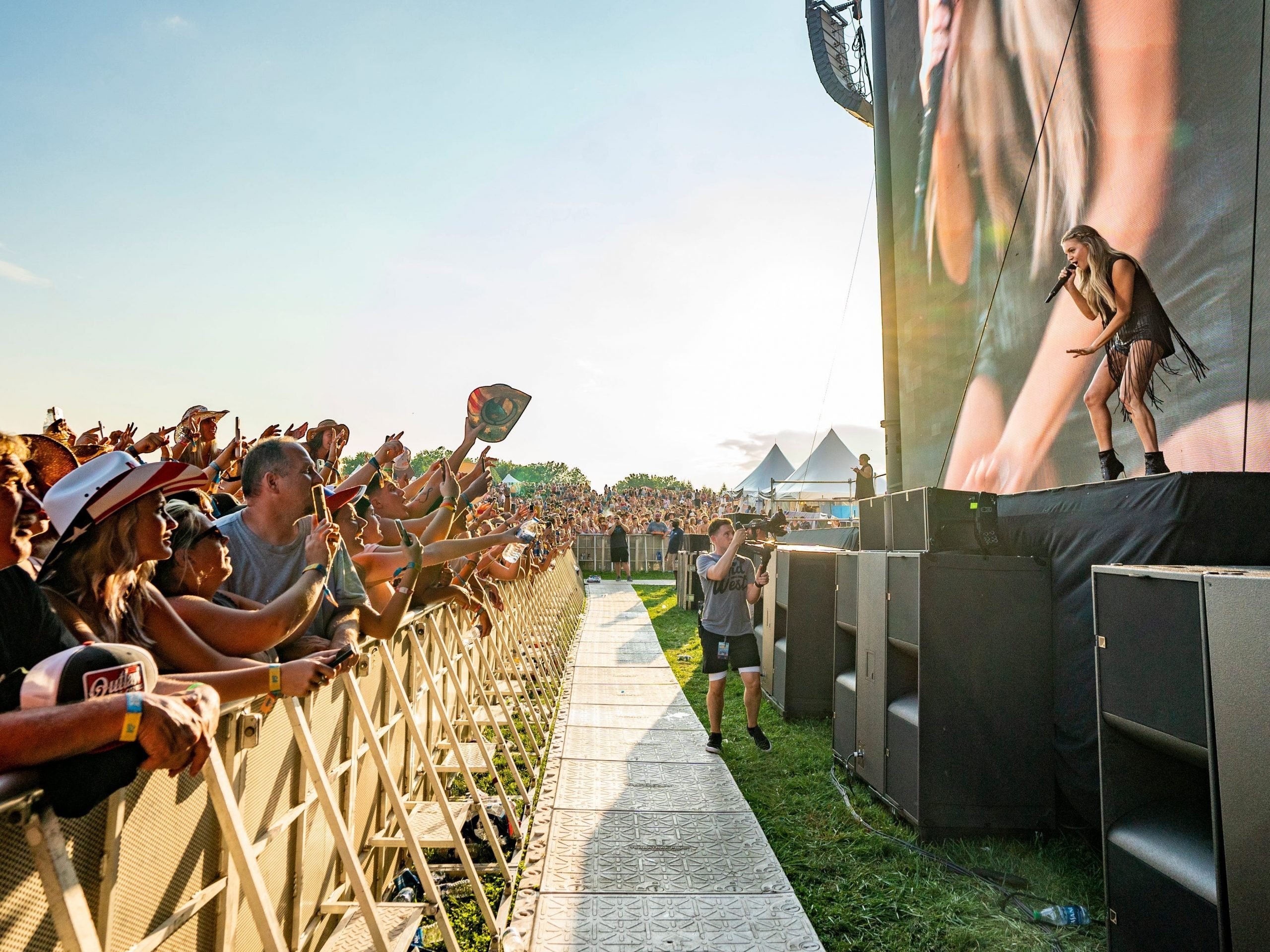 Kelsea Ballerini performs during Faster Horses Festival at Michigan International Speedway on July 17, 2021 in Brooklyn, Michigan.