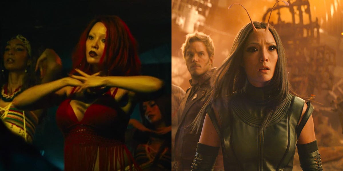 Pom Klementieff in The Suicide Squad and Avengers: Infinity War