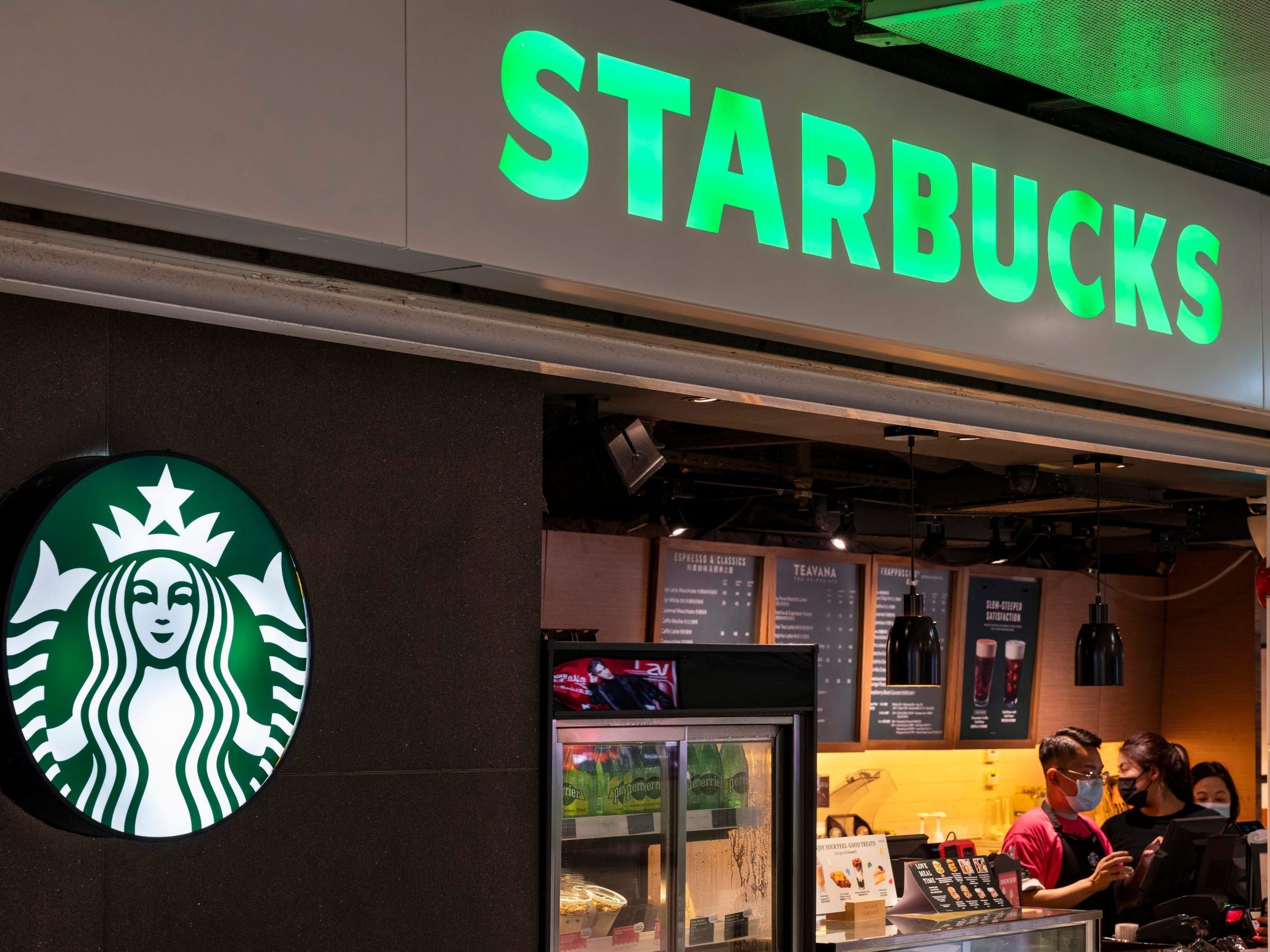 Starbucks store in Hong Kong