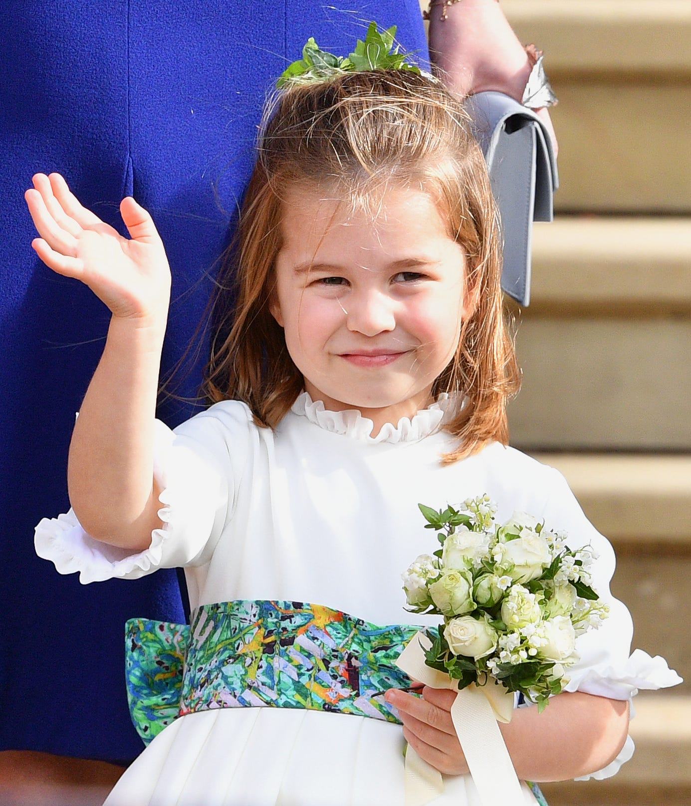 Princess Charlotte pictured at Princess Eugenie's wedding in October 2018.