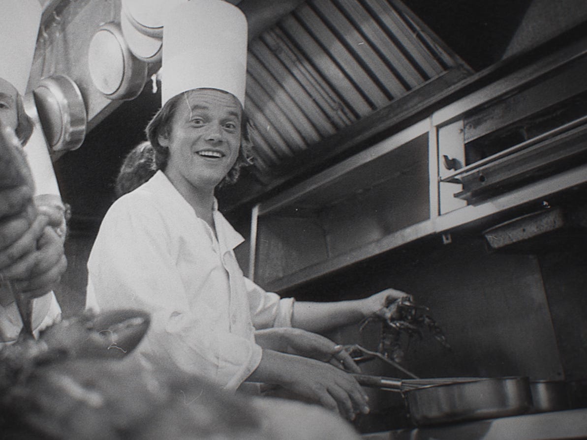 A young Wolfgang Puck