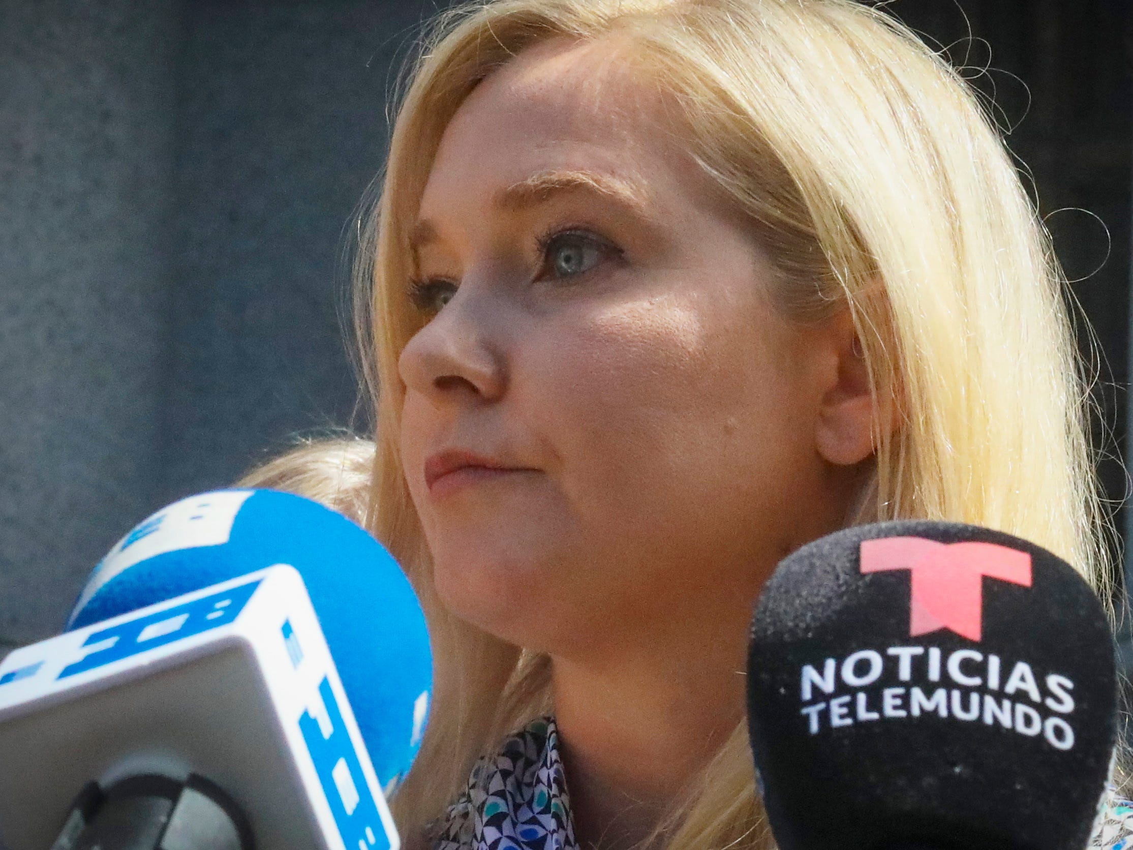 Virginia Roberts Giuffre at a press conference in 2019.