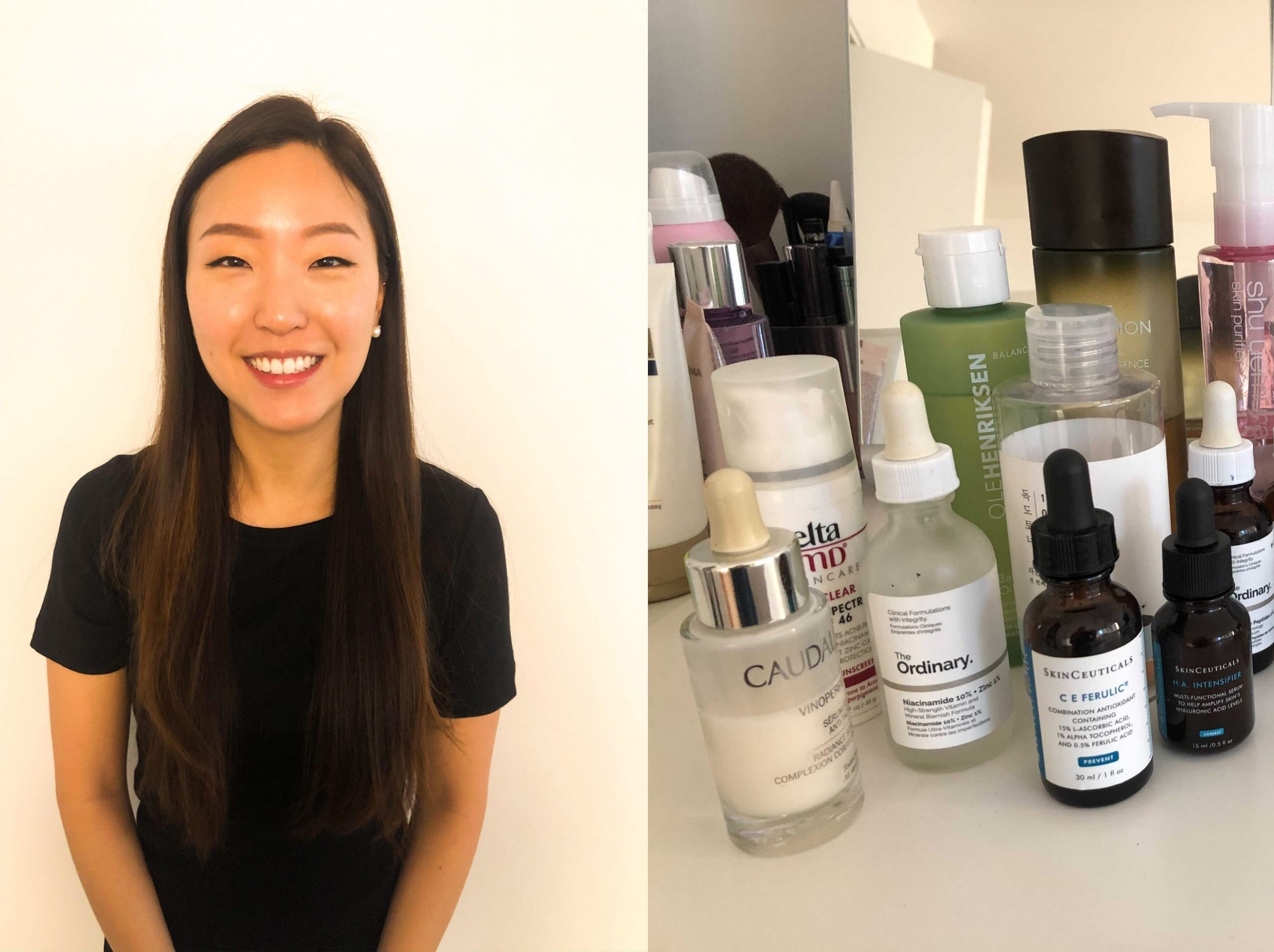 Yuri Kim uses an arsenal of moisturizers to combat wrinkles. Skincare experts say her routine is great, but she can cut down on products.