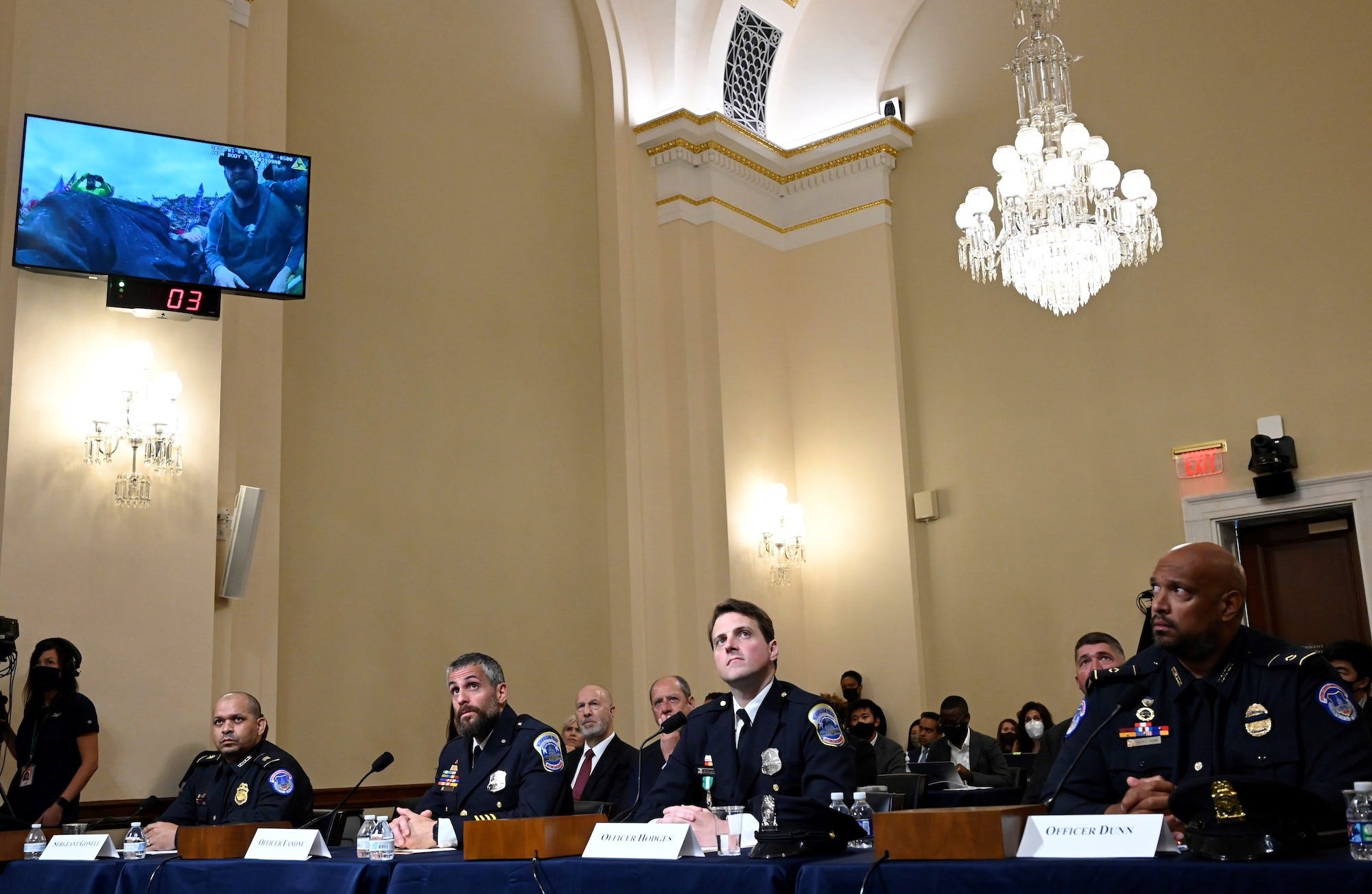 US Capitol Police and DC police at January 6 attack hearing