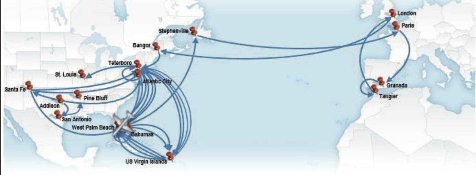 virginia giuffre epstein flight path