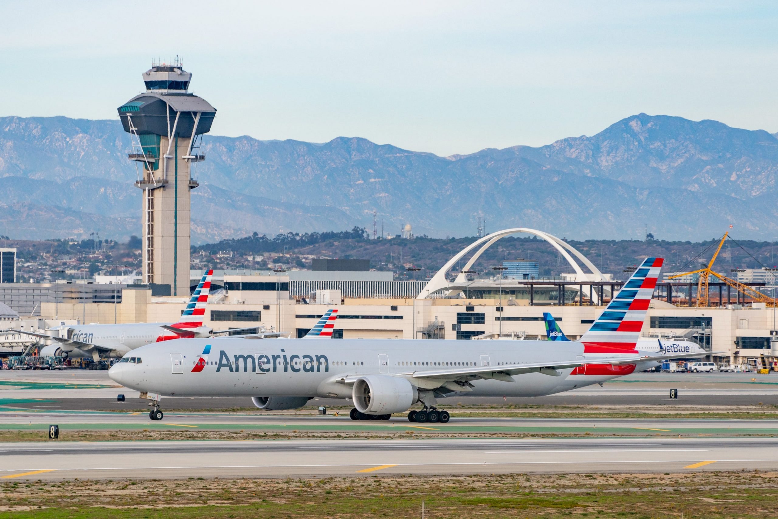 American Airlines Boeing at Los Angeles international Airport