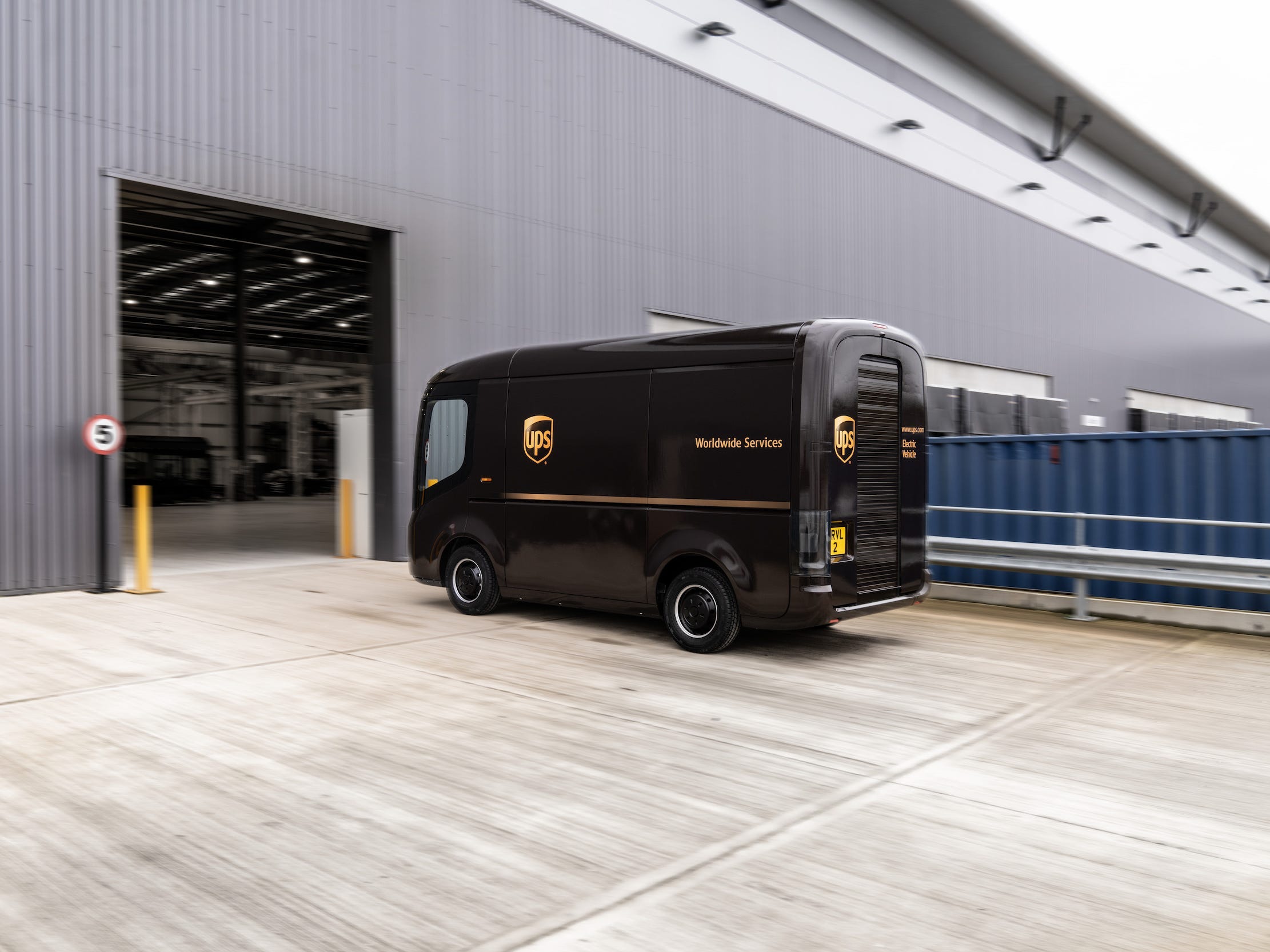 Arrival UPS van
