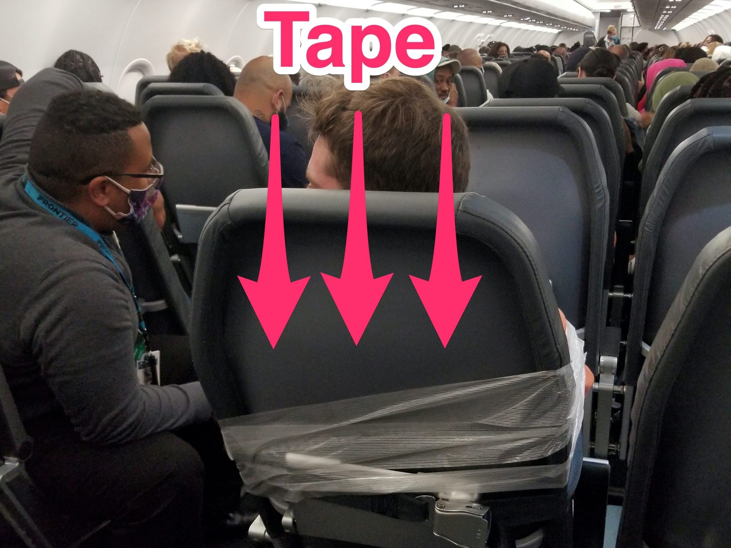 Unruly Frontier Airlines passenger taped to his seat after attempting to assault a flight attendant