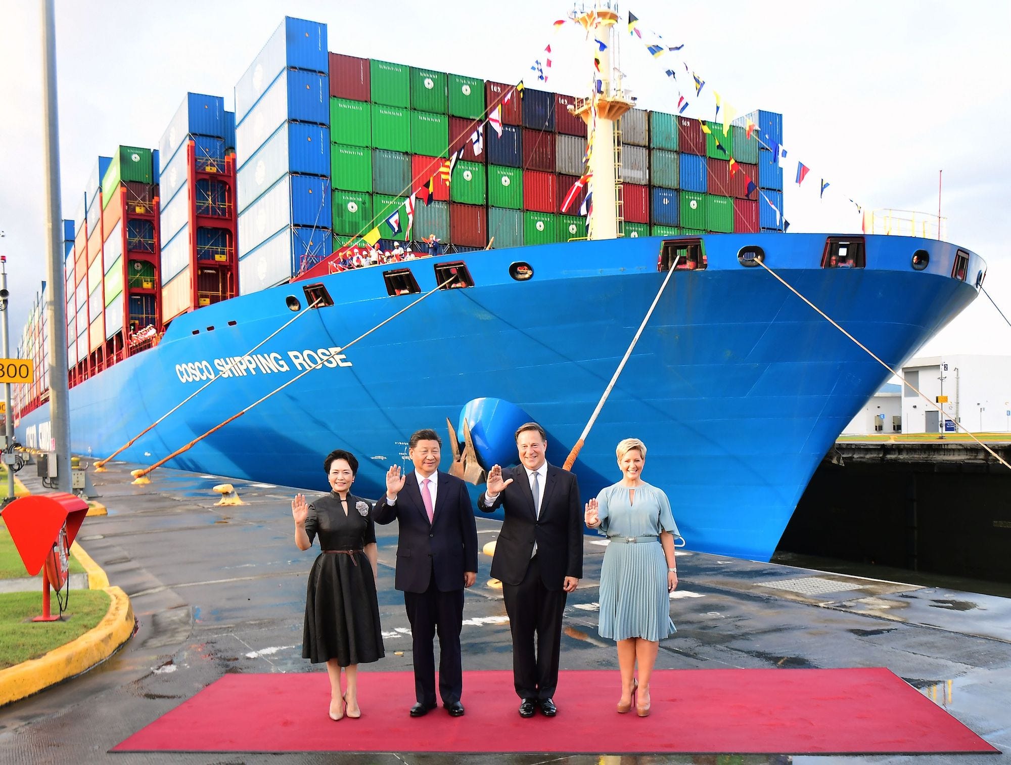 Chinese President Xi Jinping at the Panama Canal