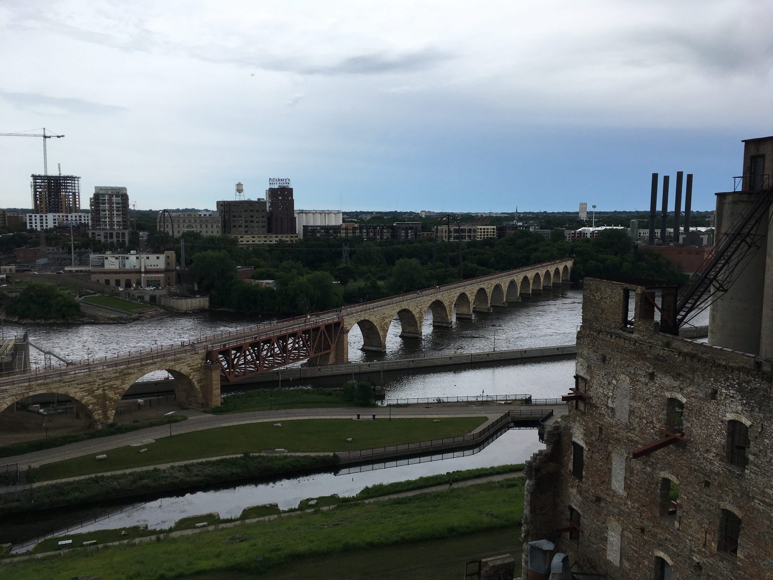 The Stone Arch Bridge in Minneapolis