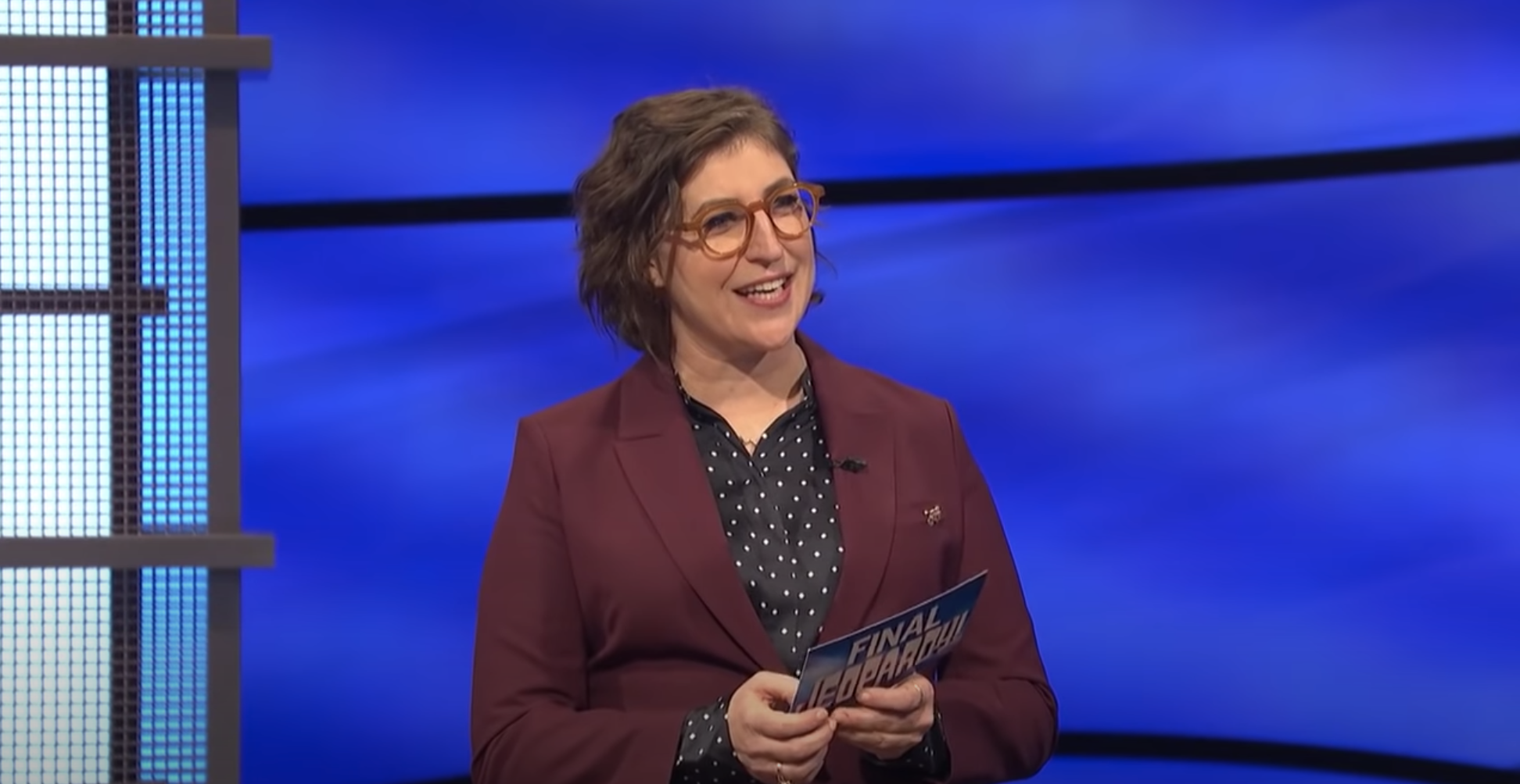 Mayim Bialik on "Jeopardy!"