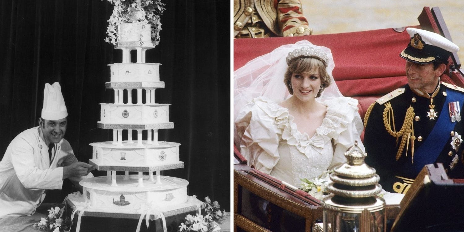charles diana wedding cake