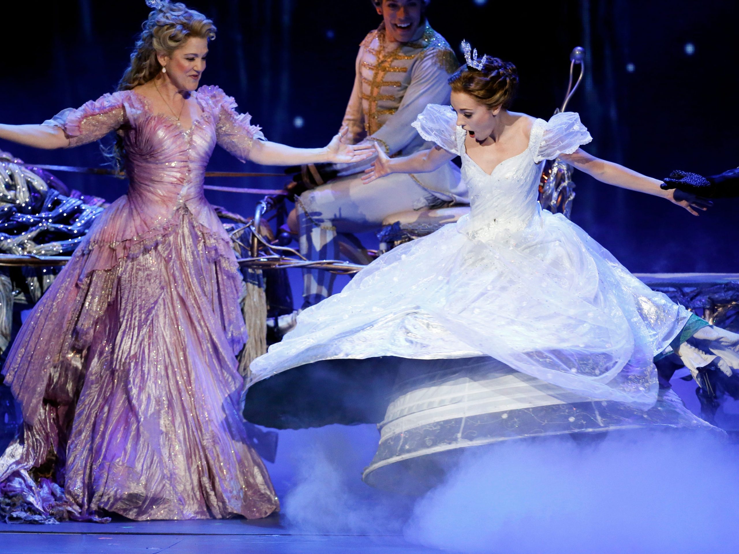 Actress Laura Osnes (R) performs a scene from Rodgers and Hammerstein's "Cinderella" during the American Theatre Wing's annual Tony Awards in New York June 9, 2013. REUTERS/Lucas Jackson