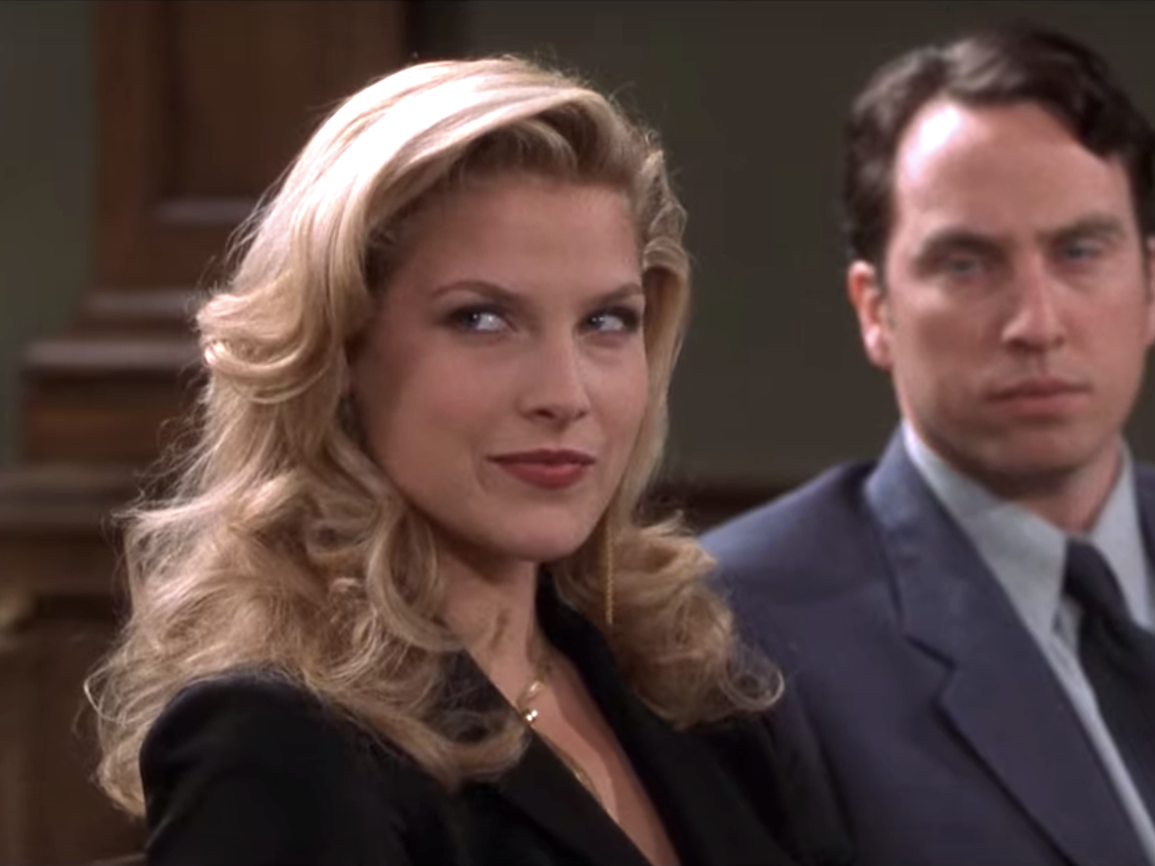 Ali Larter in a courtroom in "Legally Blonde."