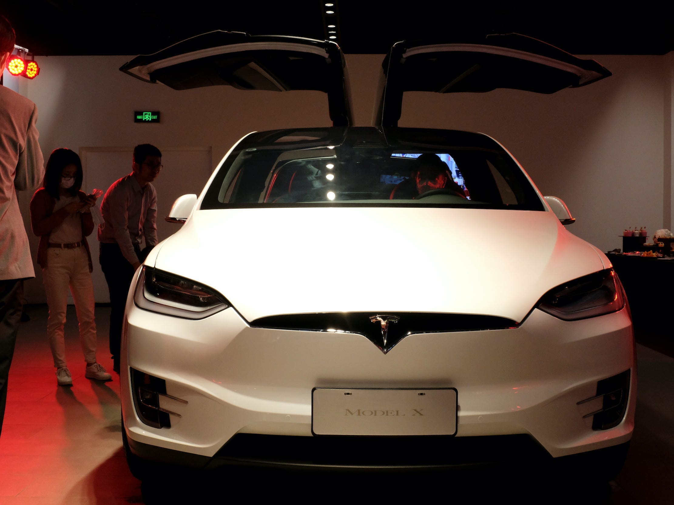 Tesla Model X sport utility vehicle at a new Tesla showroom in Shanghai, China May 8, 2020..JPG