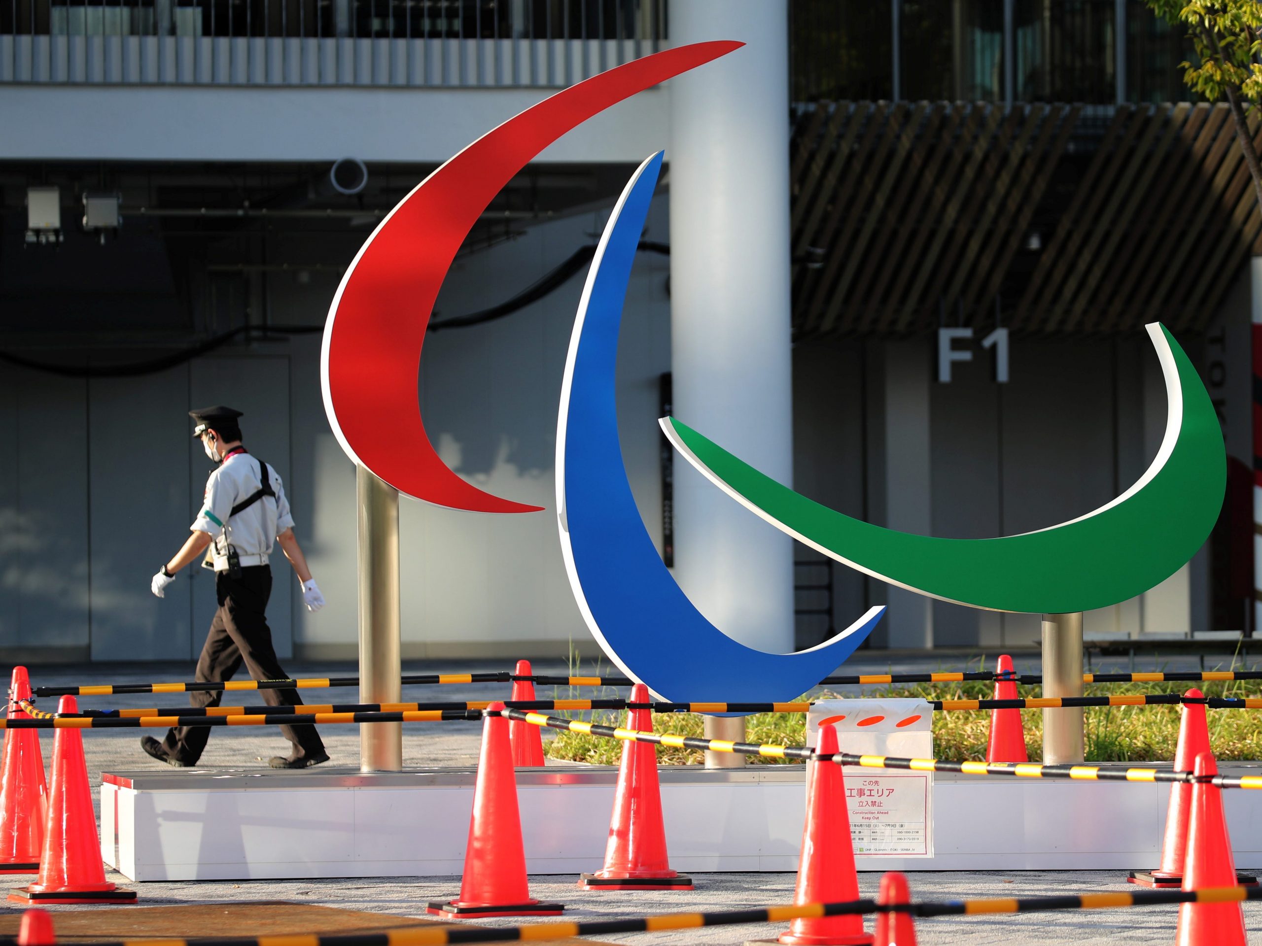 The Paralympics logo in Tokyo