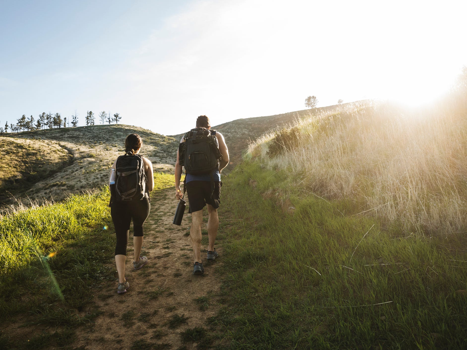 people hiking