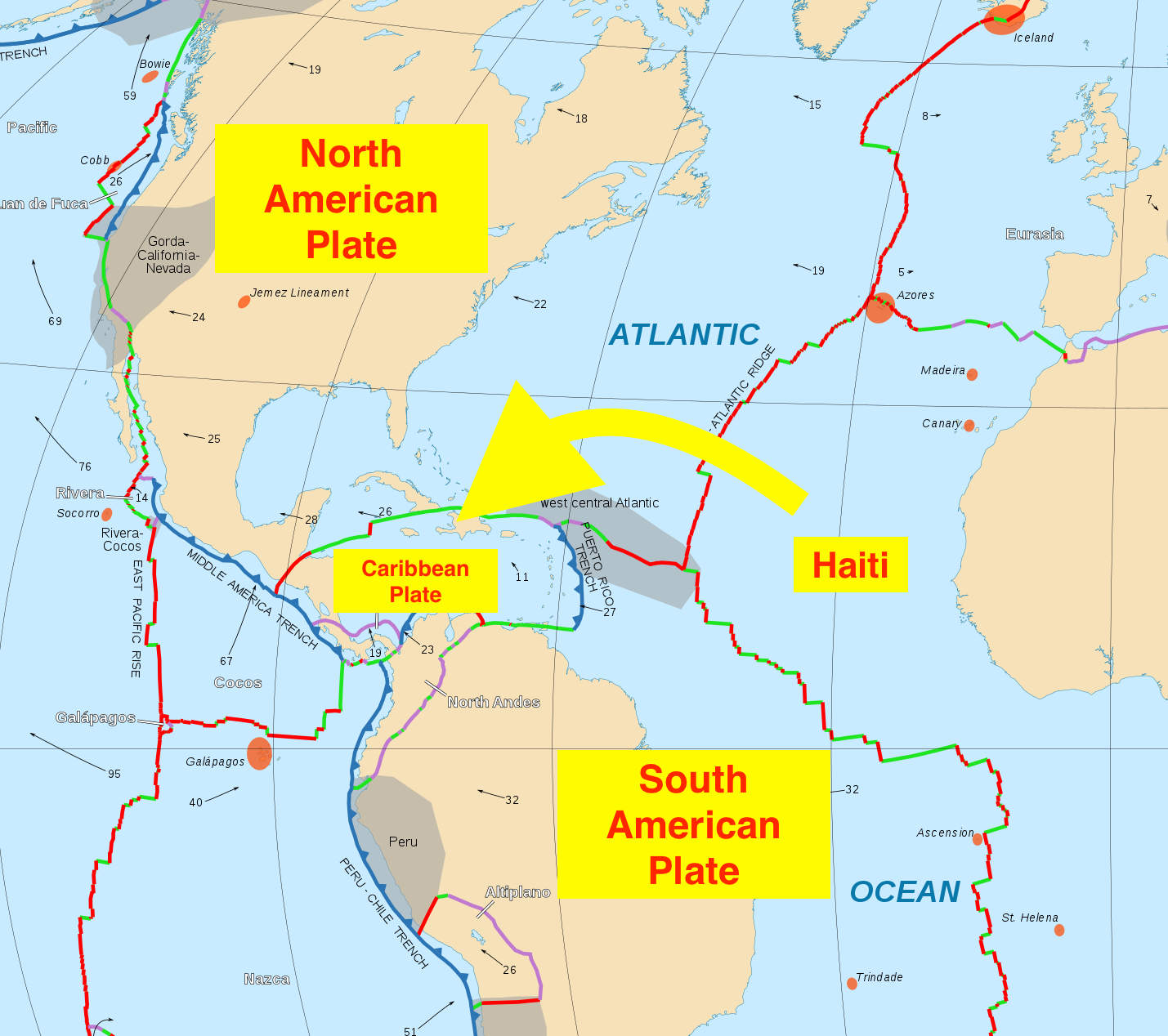 haiti tectonic plates