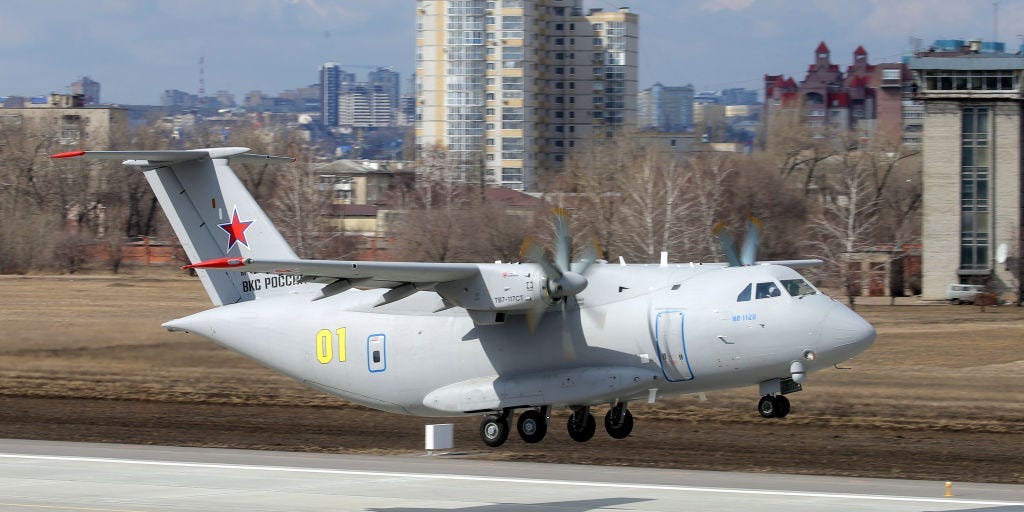 An Ilyushin Il-112V military transport aircraft