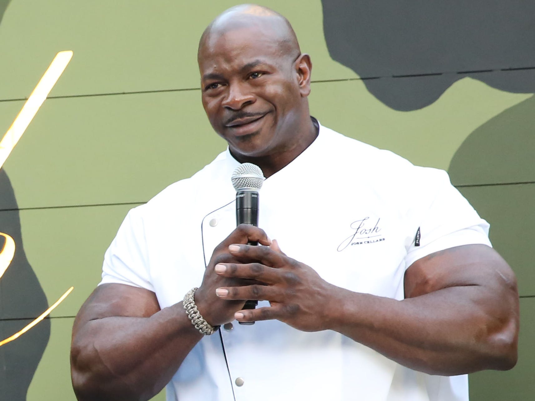 chef andre rush at a 2019 event with josh cellars