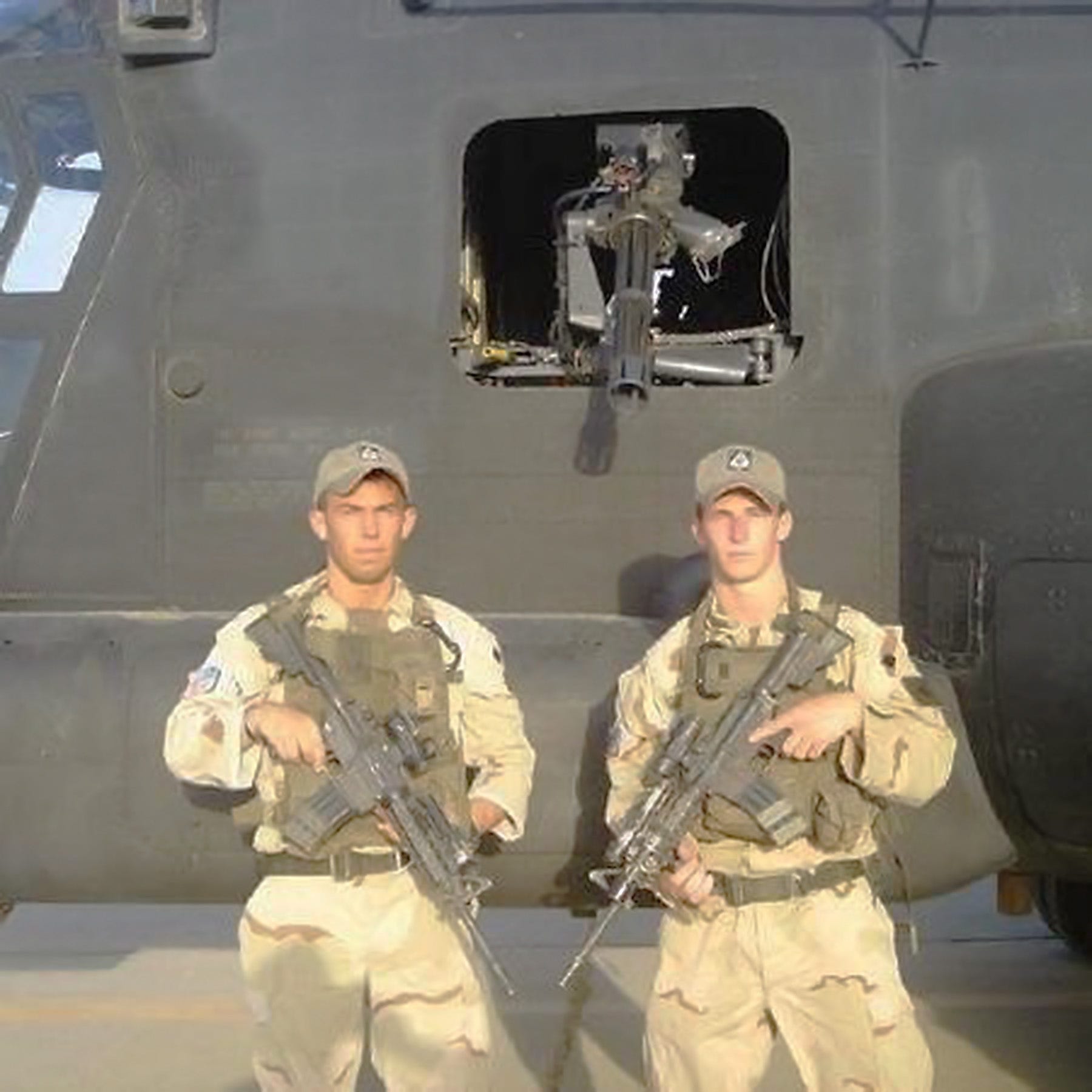 Tony Brooks dressed in uniform in Afghanistan.