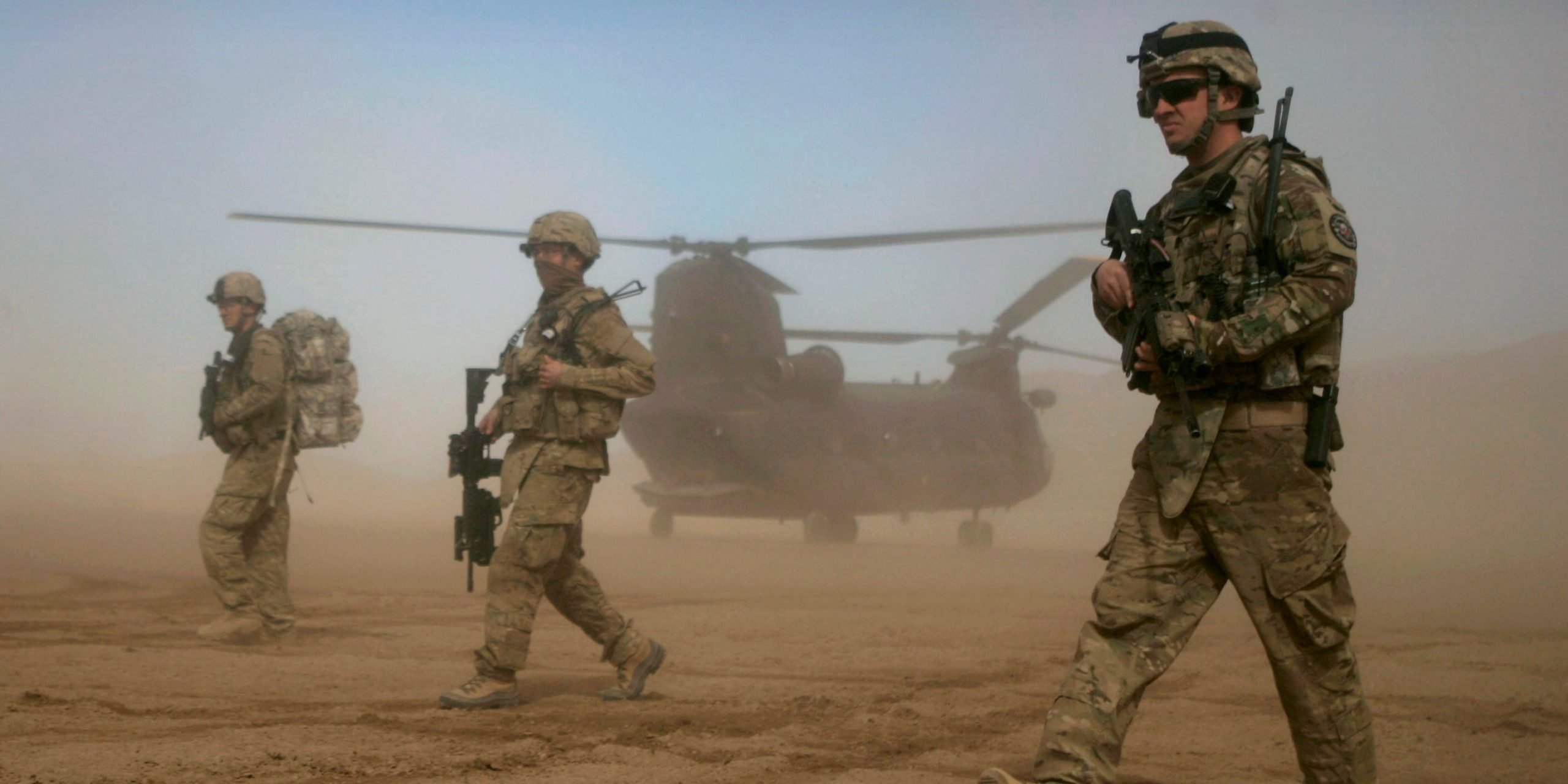 U.S. soldiers, part of the NATO- led International Security Assistance Force (ISAF) patrol west of Kabul, Afghanistan.