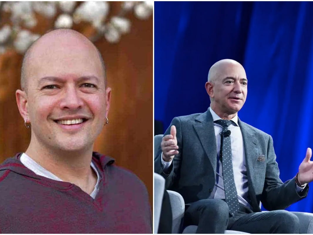 David Selinger (right) was an early employee of Jeff Bezos.