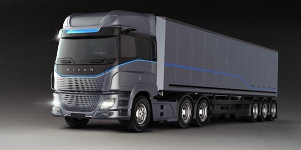 Hyzon Motors Heavy truck rendering