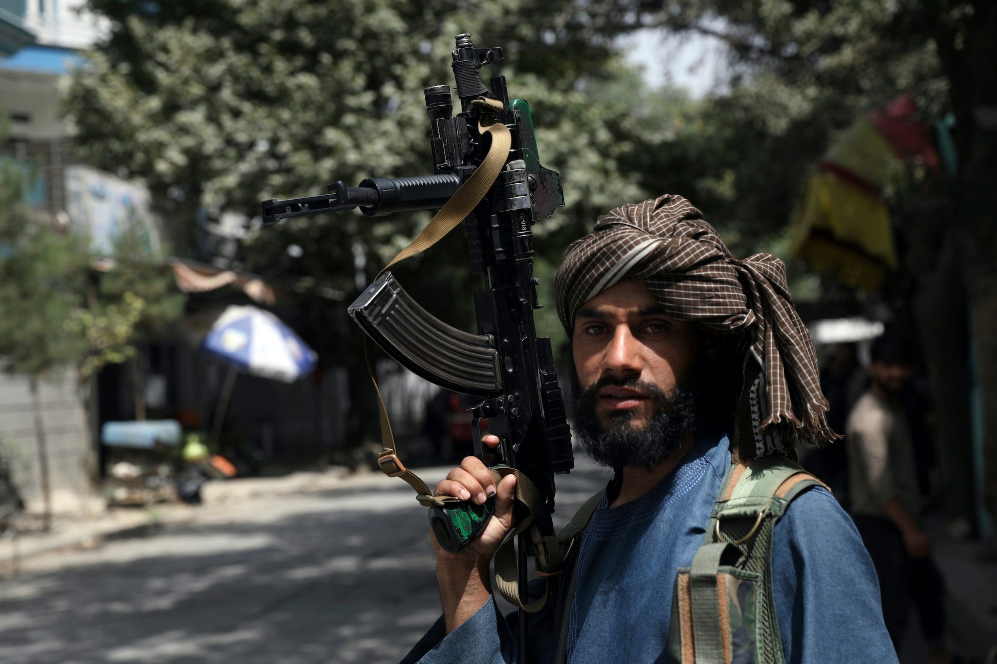 A Taliban fighter