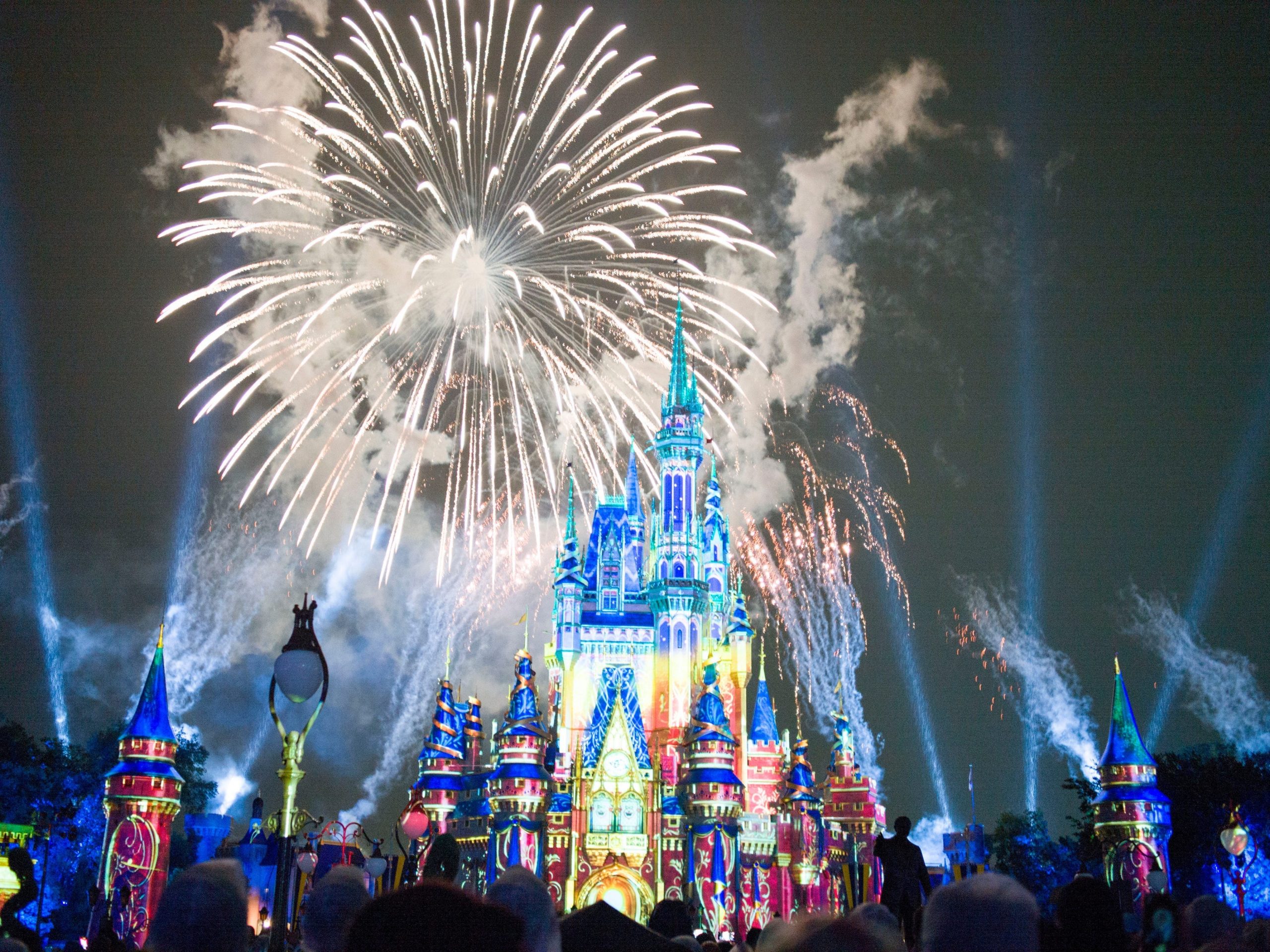 ourists leave after a stunning firework show at the Magic Kingdom Park in Walt Disney World Resort on July 1, 2021 in Lake Buena Vista, Florida.