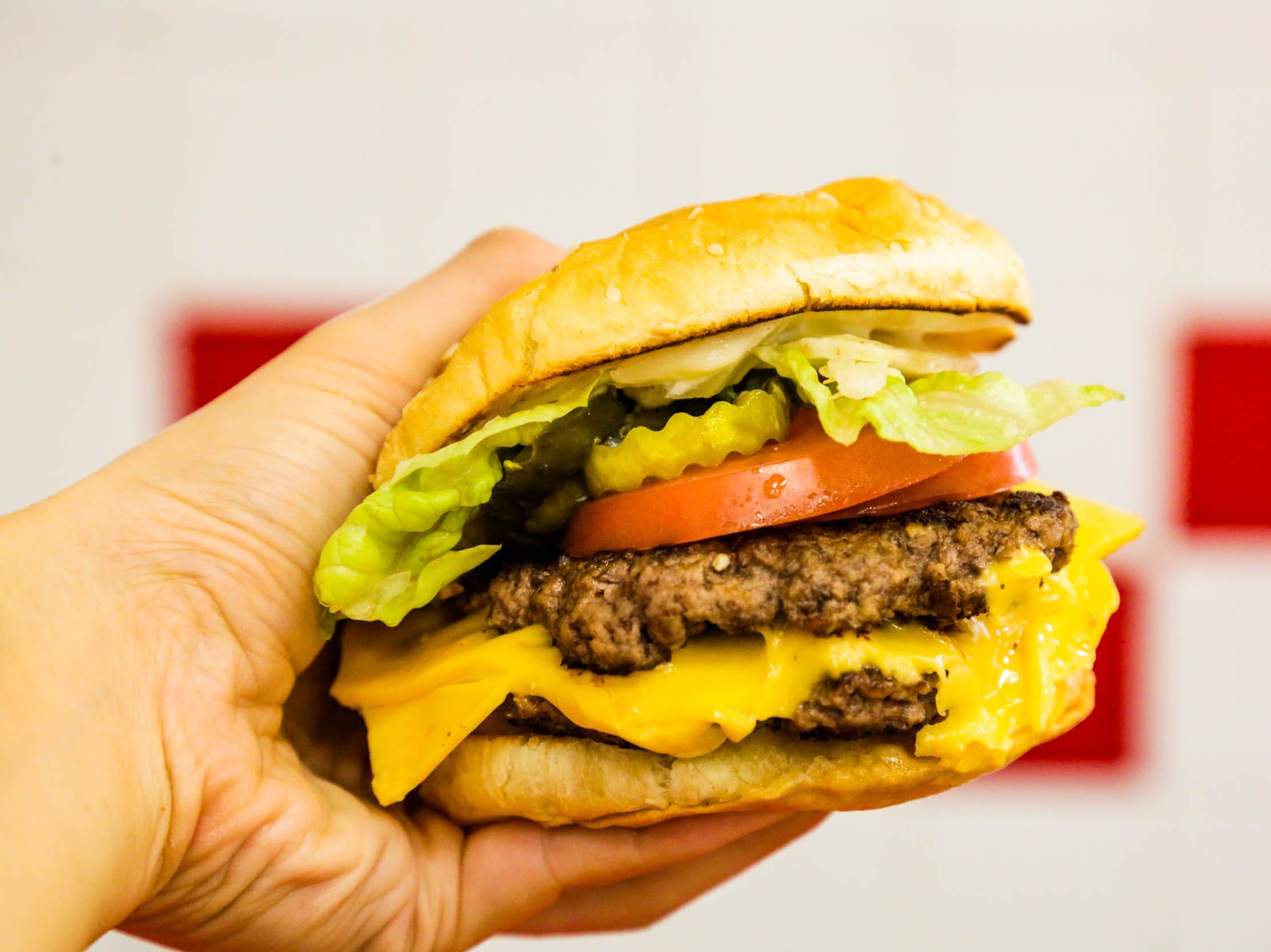 Five Guys meal cheeseburger and cajun fries