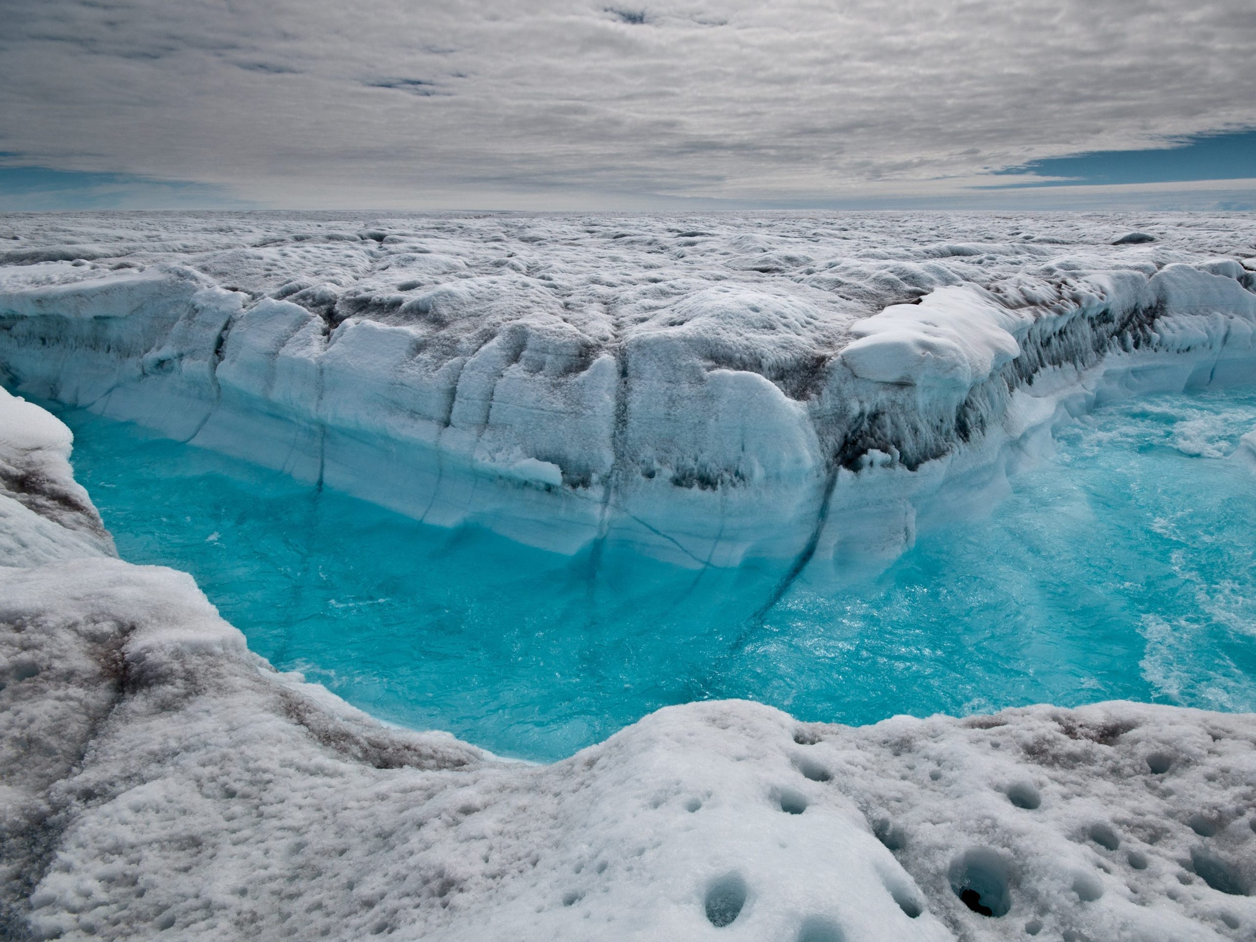 Greenland ice melting