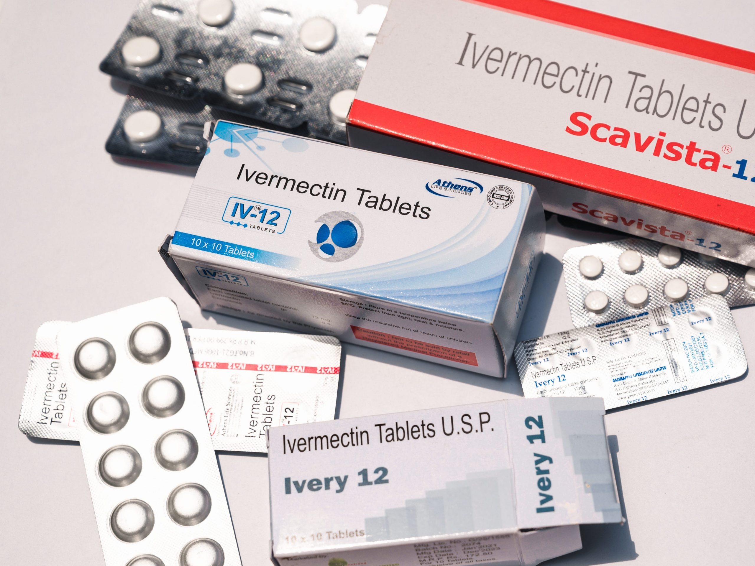 This picture shows the tablets of Ivermectin drugs in Tehatta, West Benga, India on May 19, 2021.