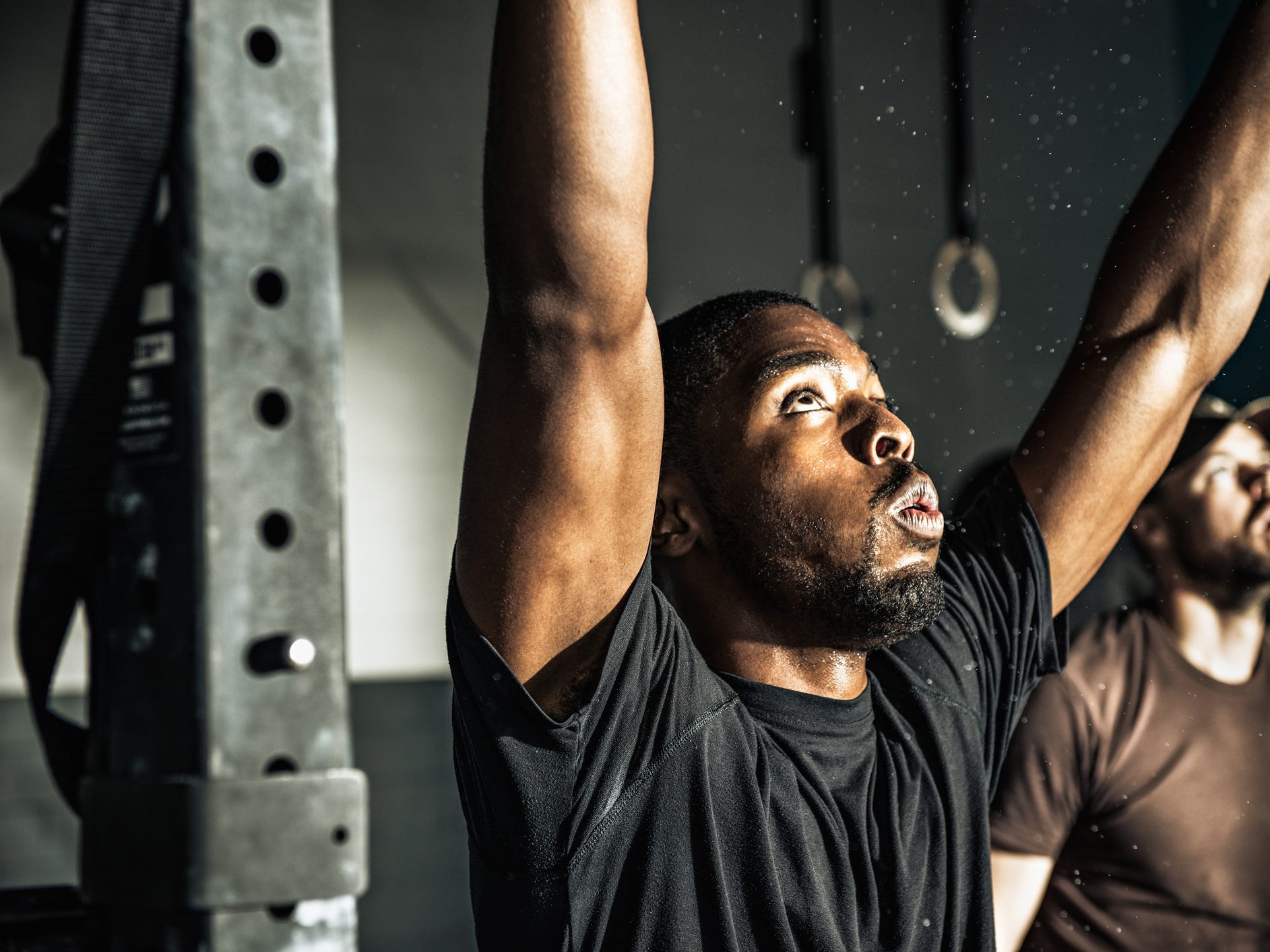 man in gym pressure