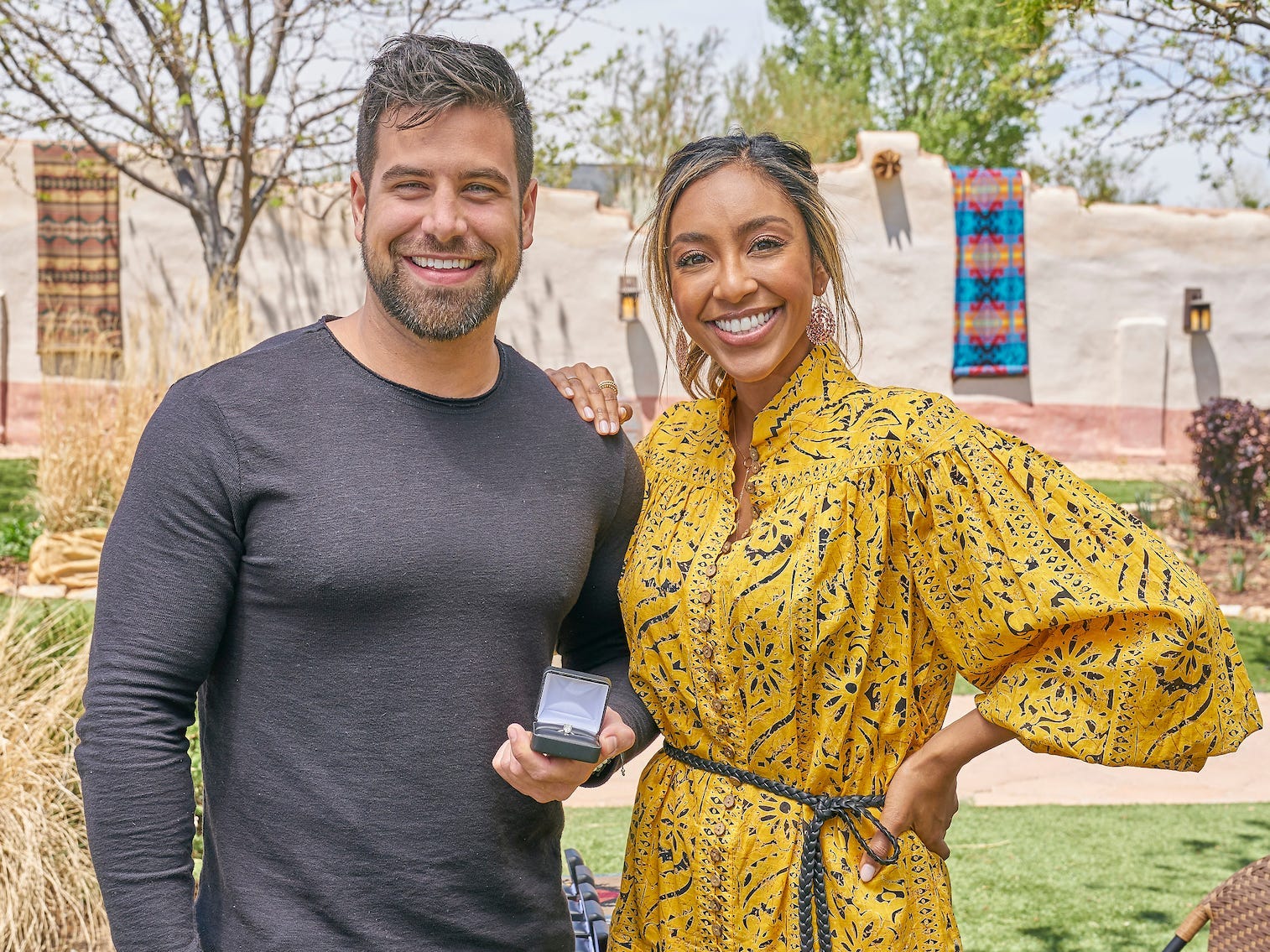 Blake Moynes and Tayshia Adams on "The Bachelorette"