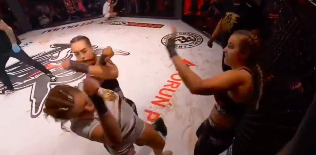 All hell breaks loose in a team fighting event from Poland.