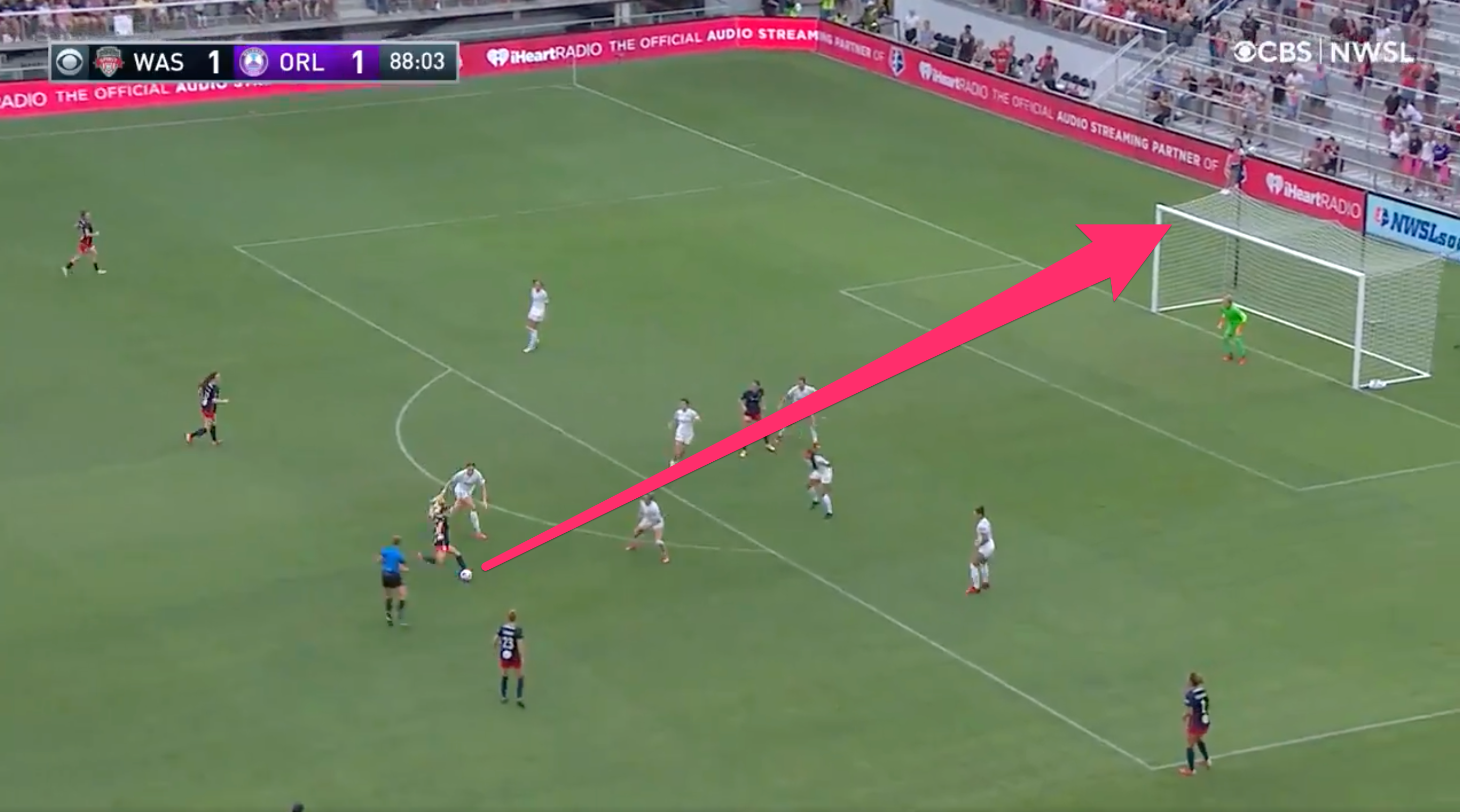 Ashley Sanchez scores a last-minute game winner for the Washington Spirit.