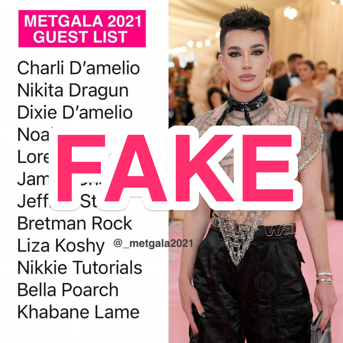 Fake Met Gala Seating Charts and Guest Lists With Influencers Go Viral