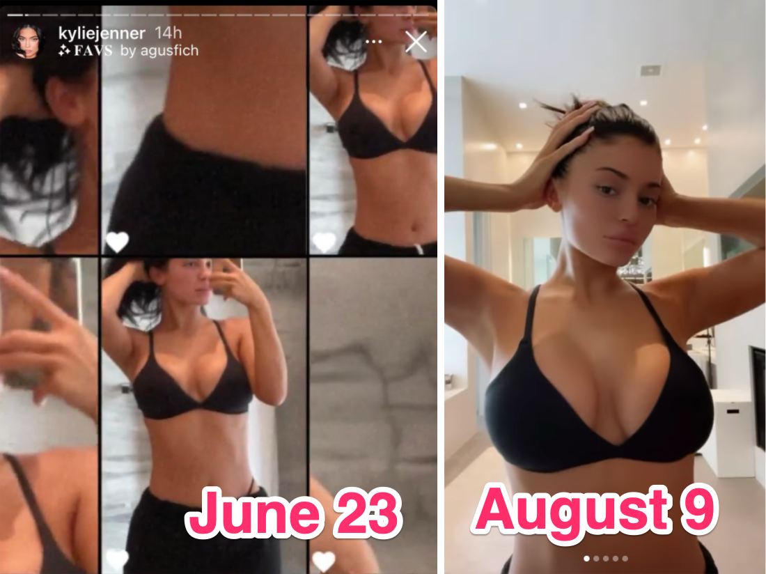 In an Instagram story she posted August 9, Kylie Jenner appeared to be wearing the same look from her story on June 23.