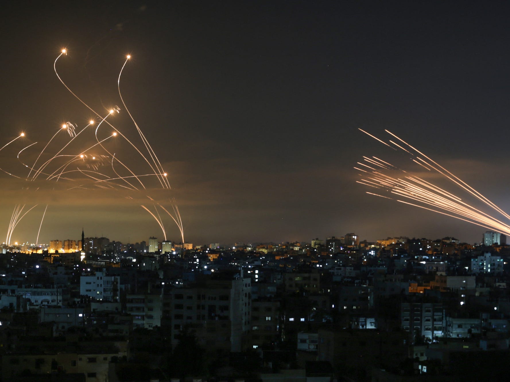 israel iron dome gaza rockets