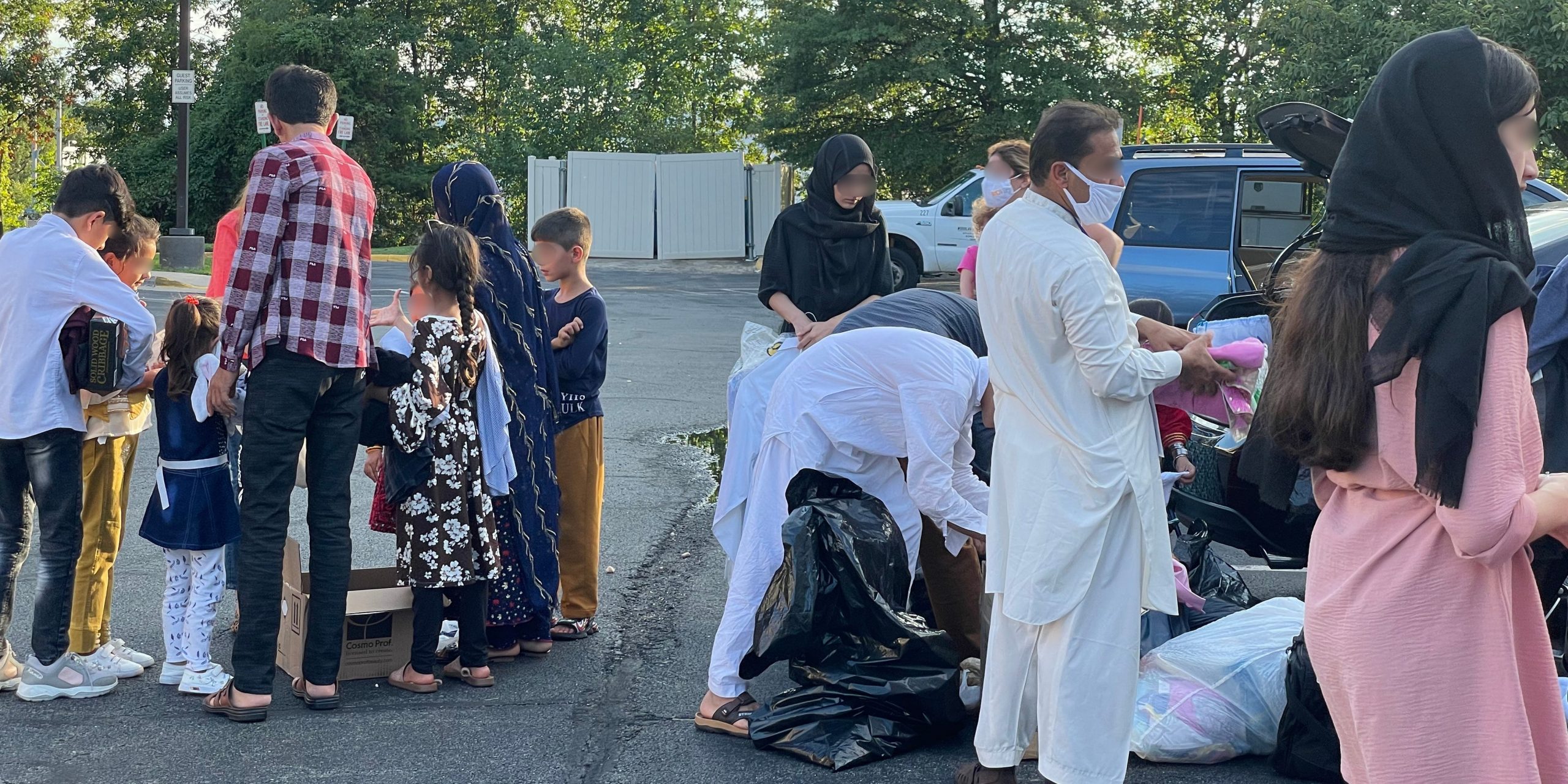 afghan refugees arrive in Washington, DC