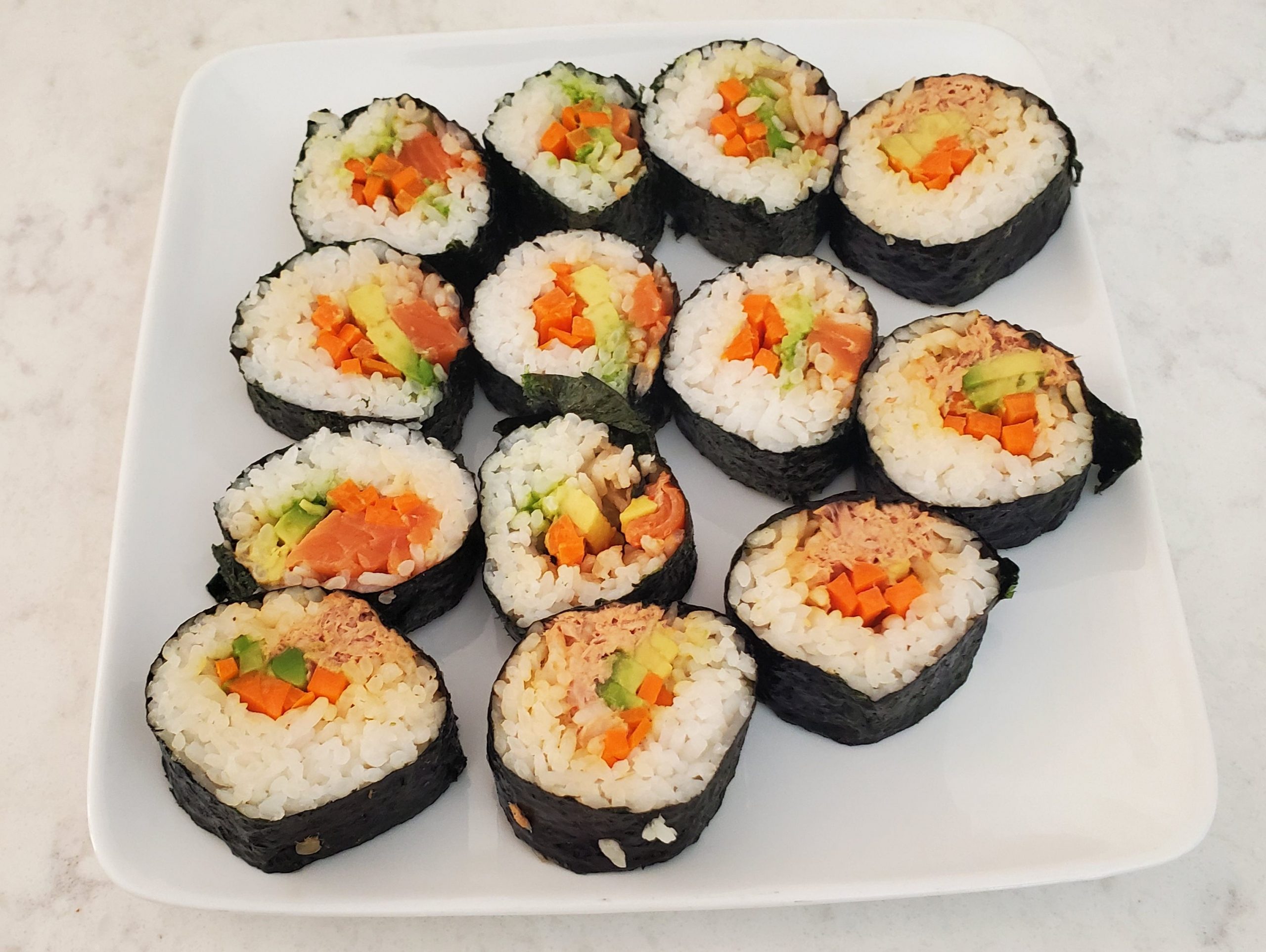 plate of sushi
