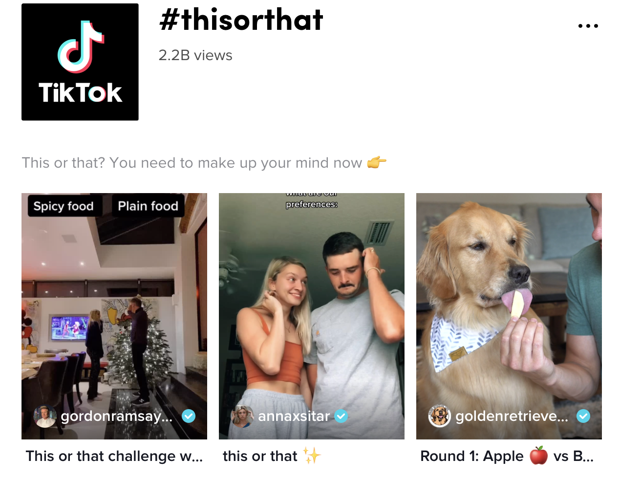 tiktok hashtag