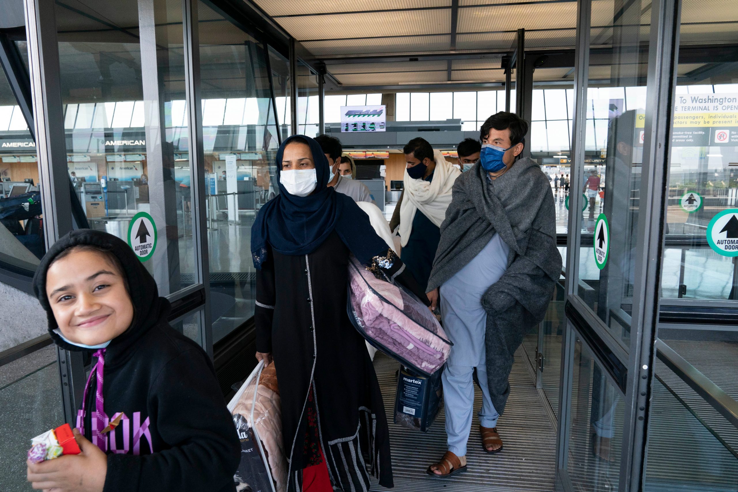 Afghan evacuees arrive in Virginia.
