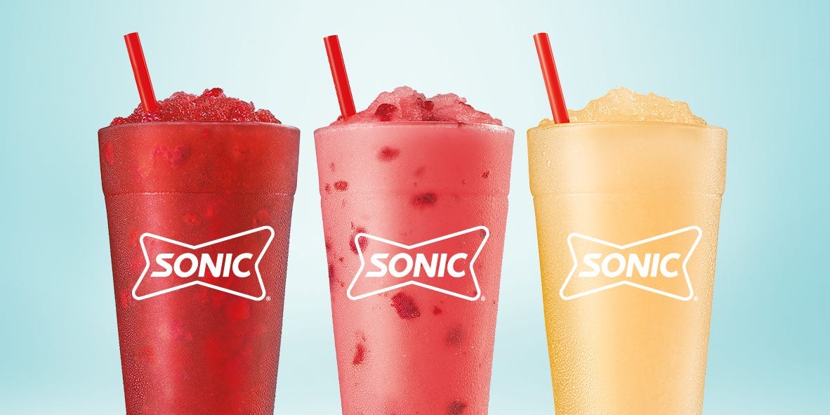 Sonic Drive-in's Uncorked wine-flavored slushes