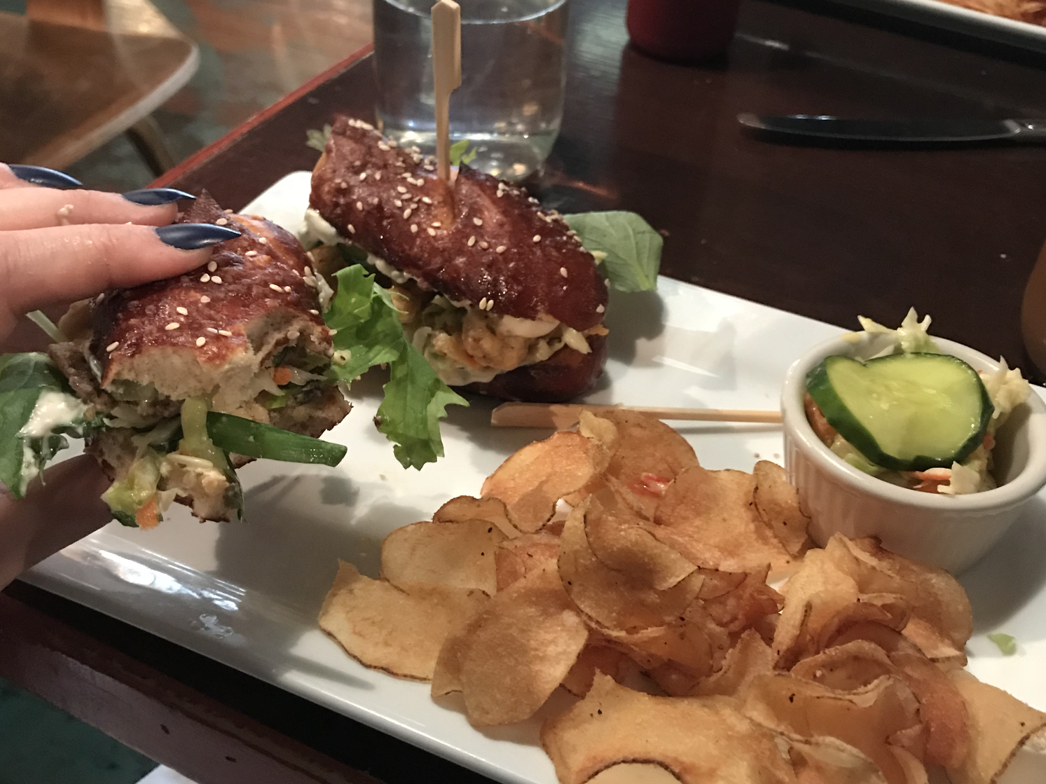 plate of food from the grange in providence rhode island