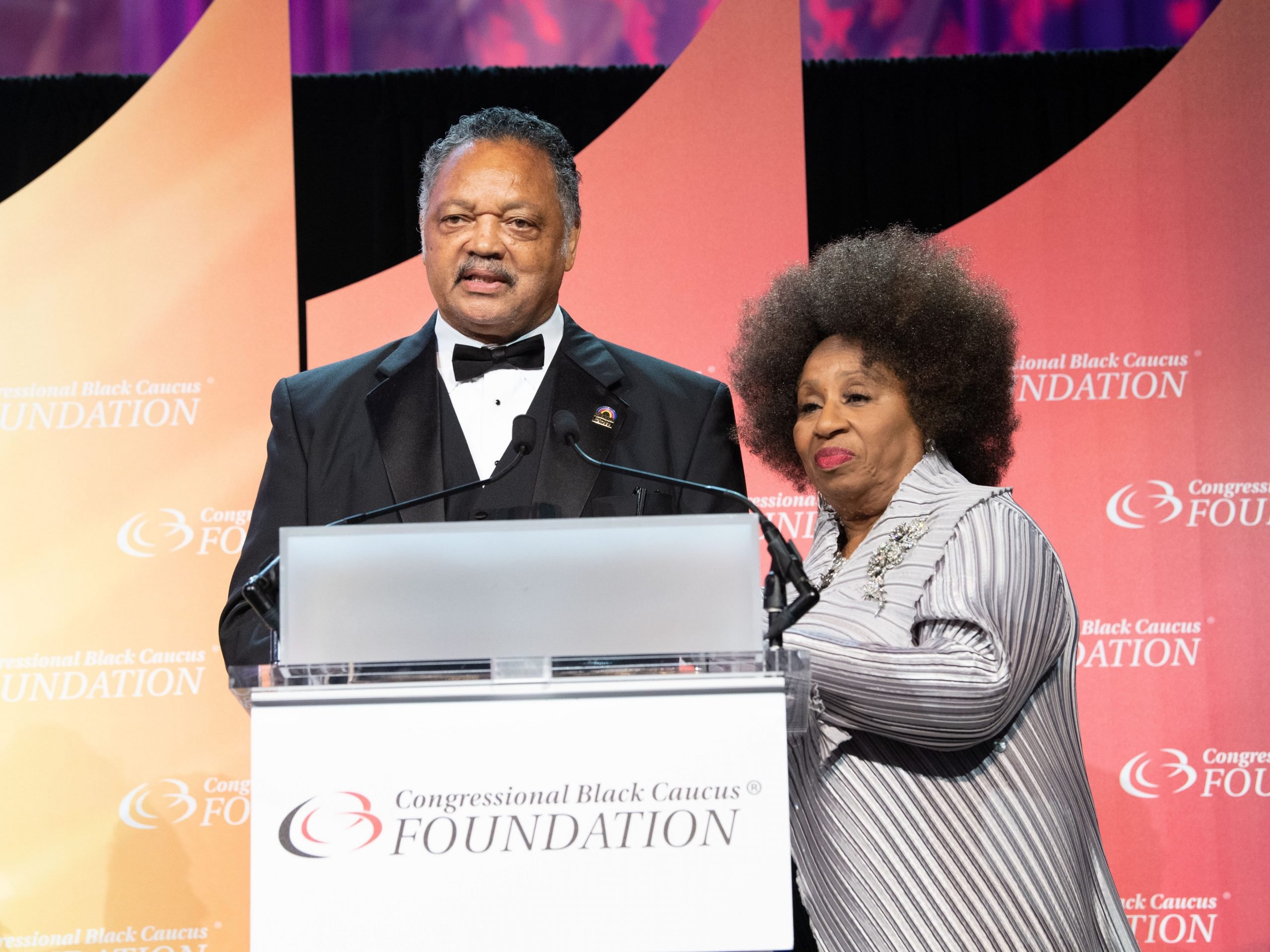 Jesse Jackson and Jacqueline Brown