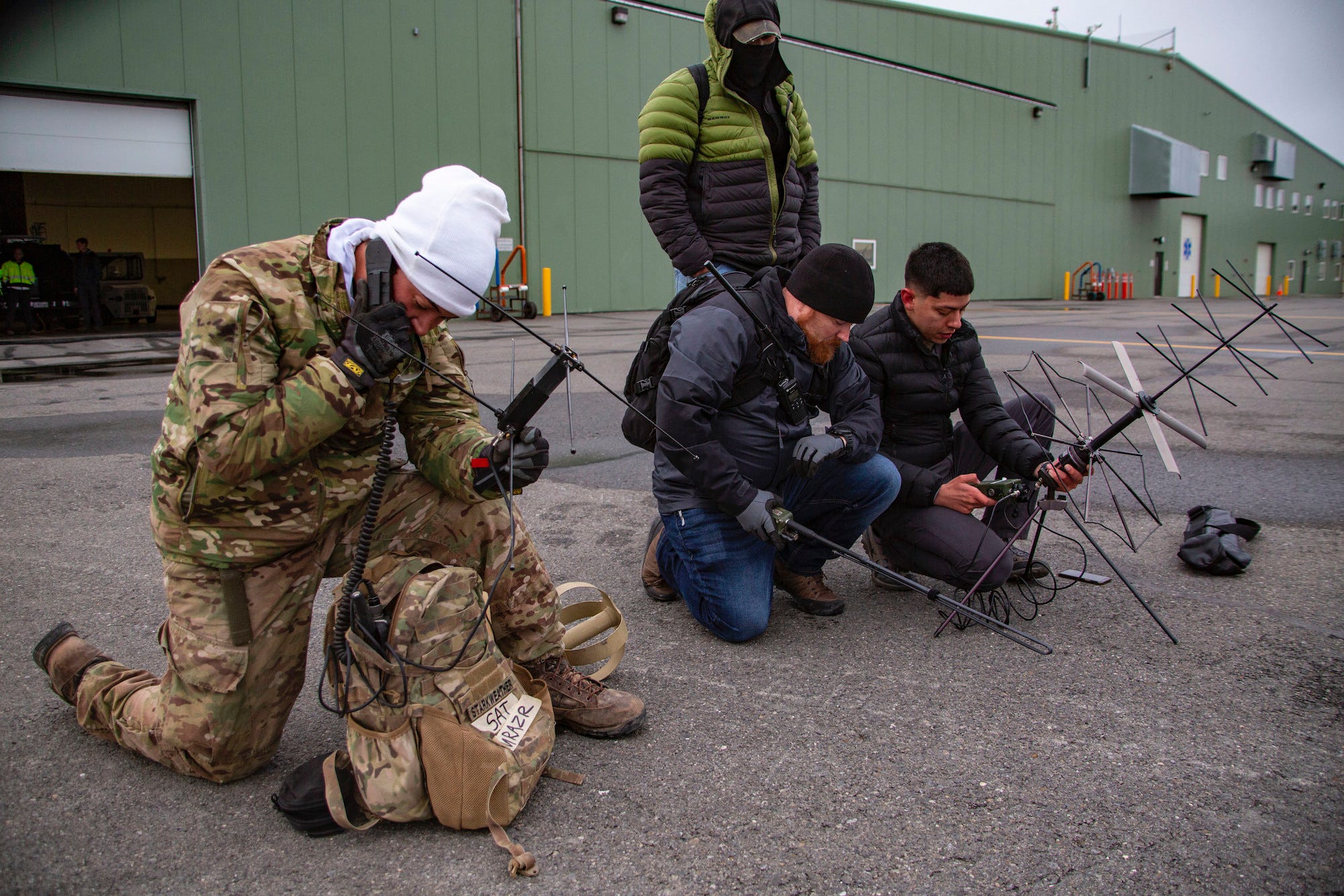 Army Special Forces Green Berets radios in Arctic