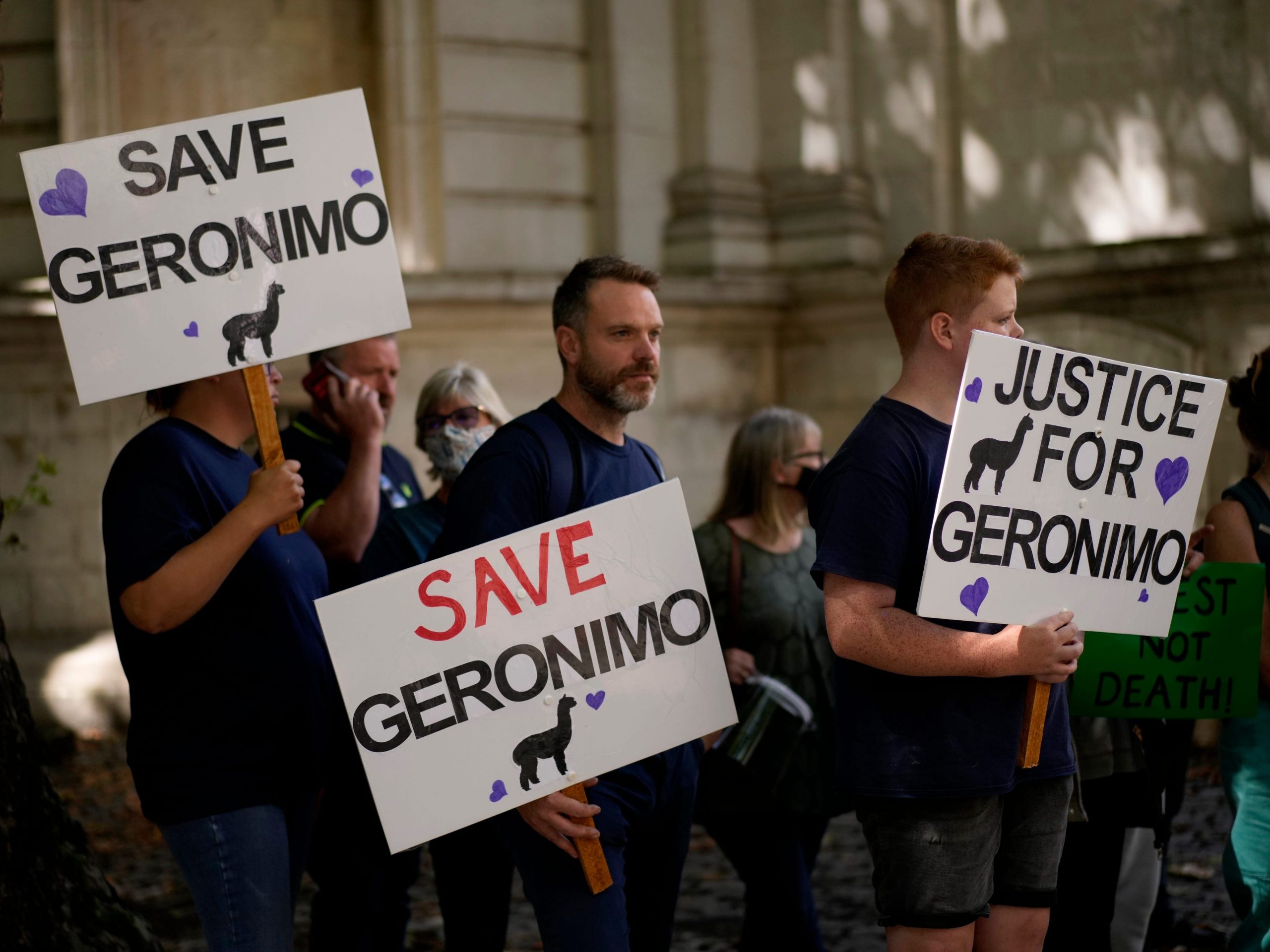 Geronimo protesters