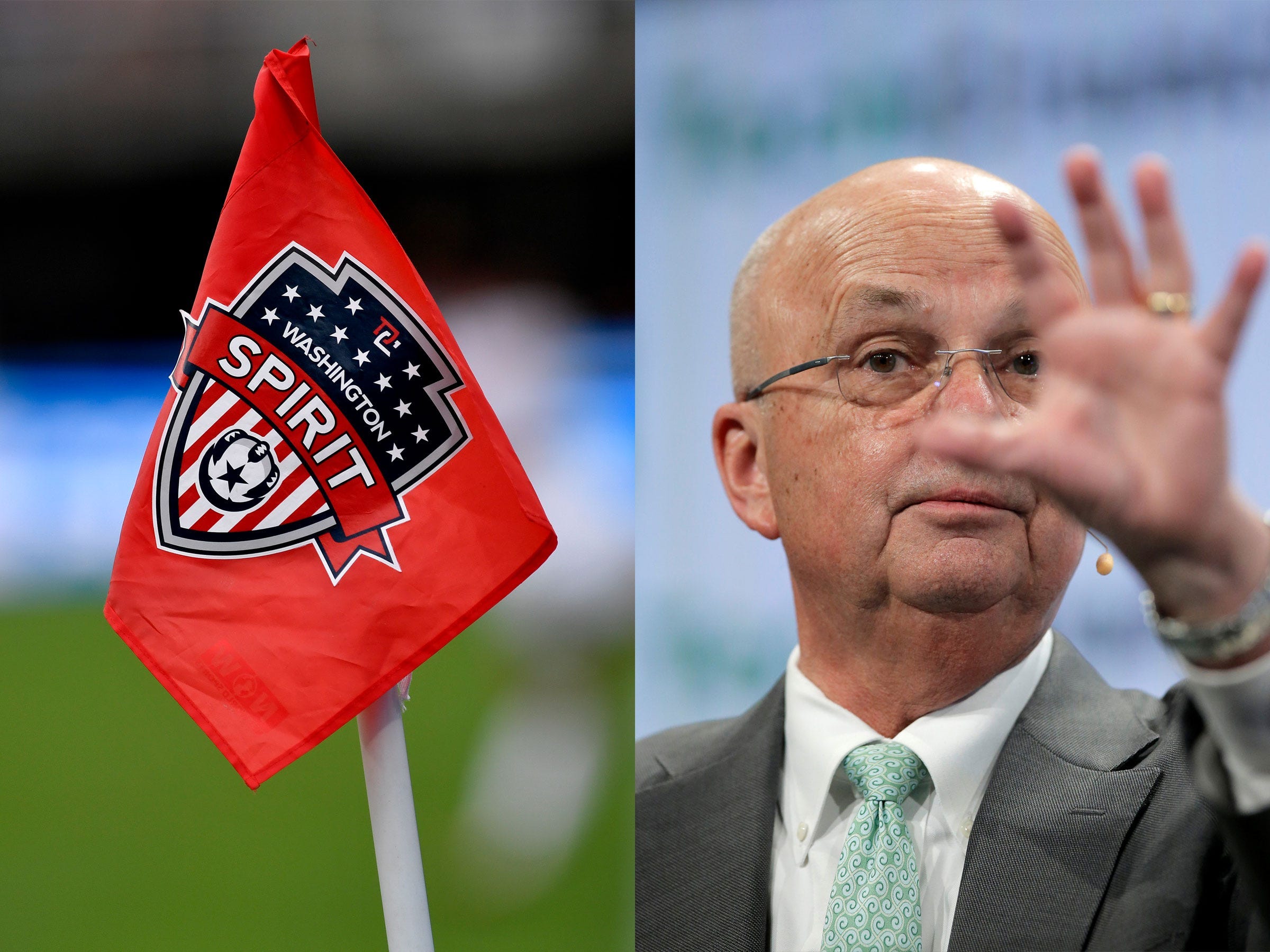 Retired General Michael Hayden was honored at the Washington Spirit's "Service Member Appreciation Night."